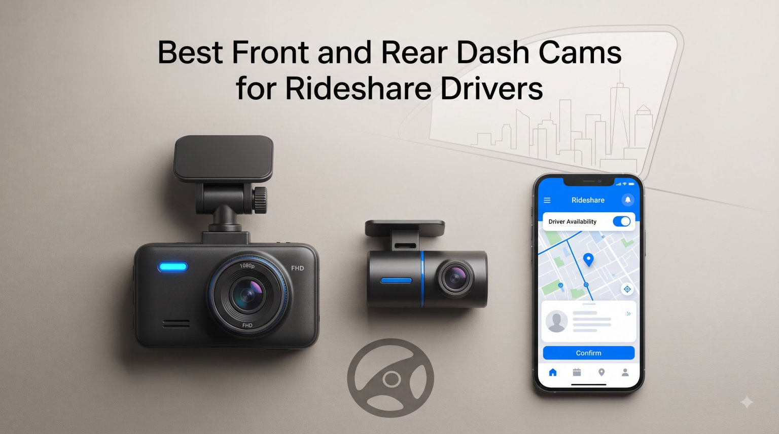 Best Front and Rear Dash Cams for Rideshare Drivers