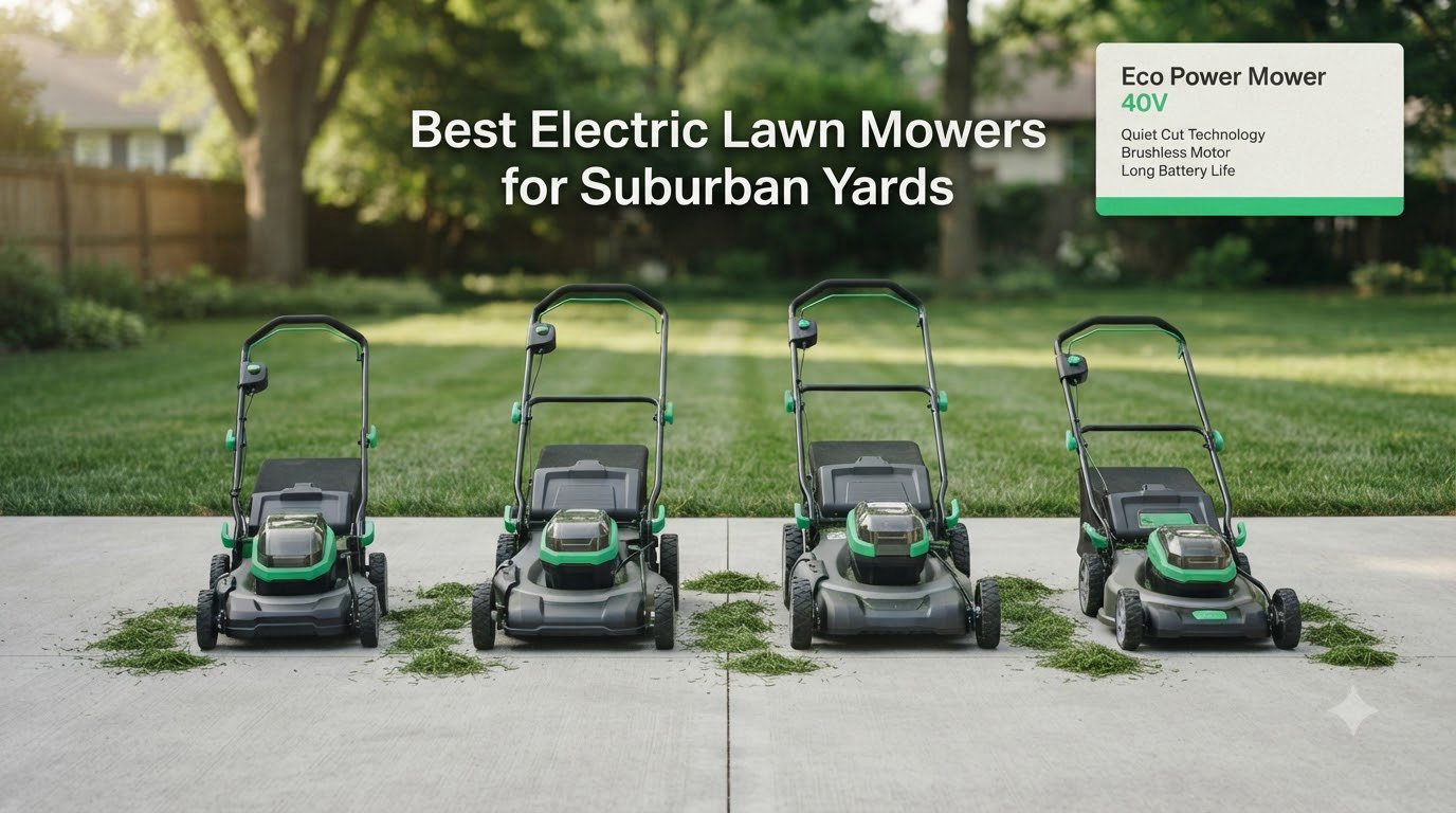 Best Electric Lawn Mowers for Suburban Yards