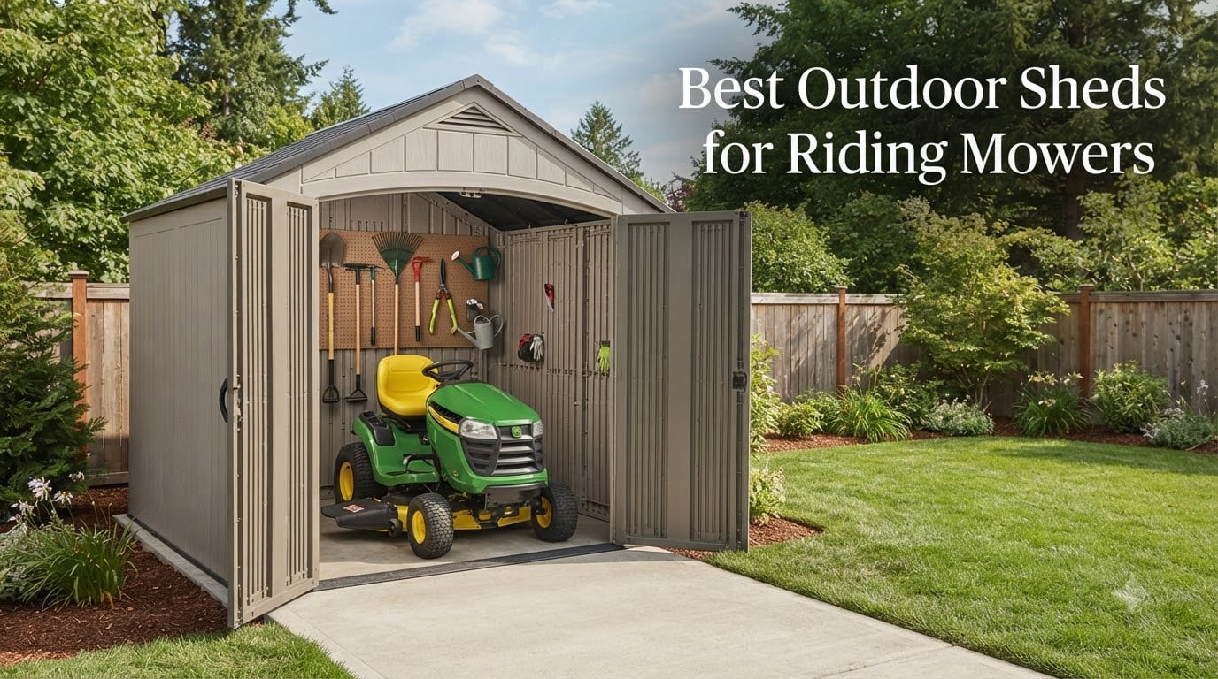 Best Outdoor Sheds for Riding Mowers
