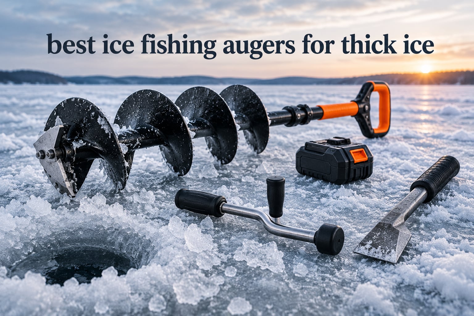 best ice fishing augers for thick ice