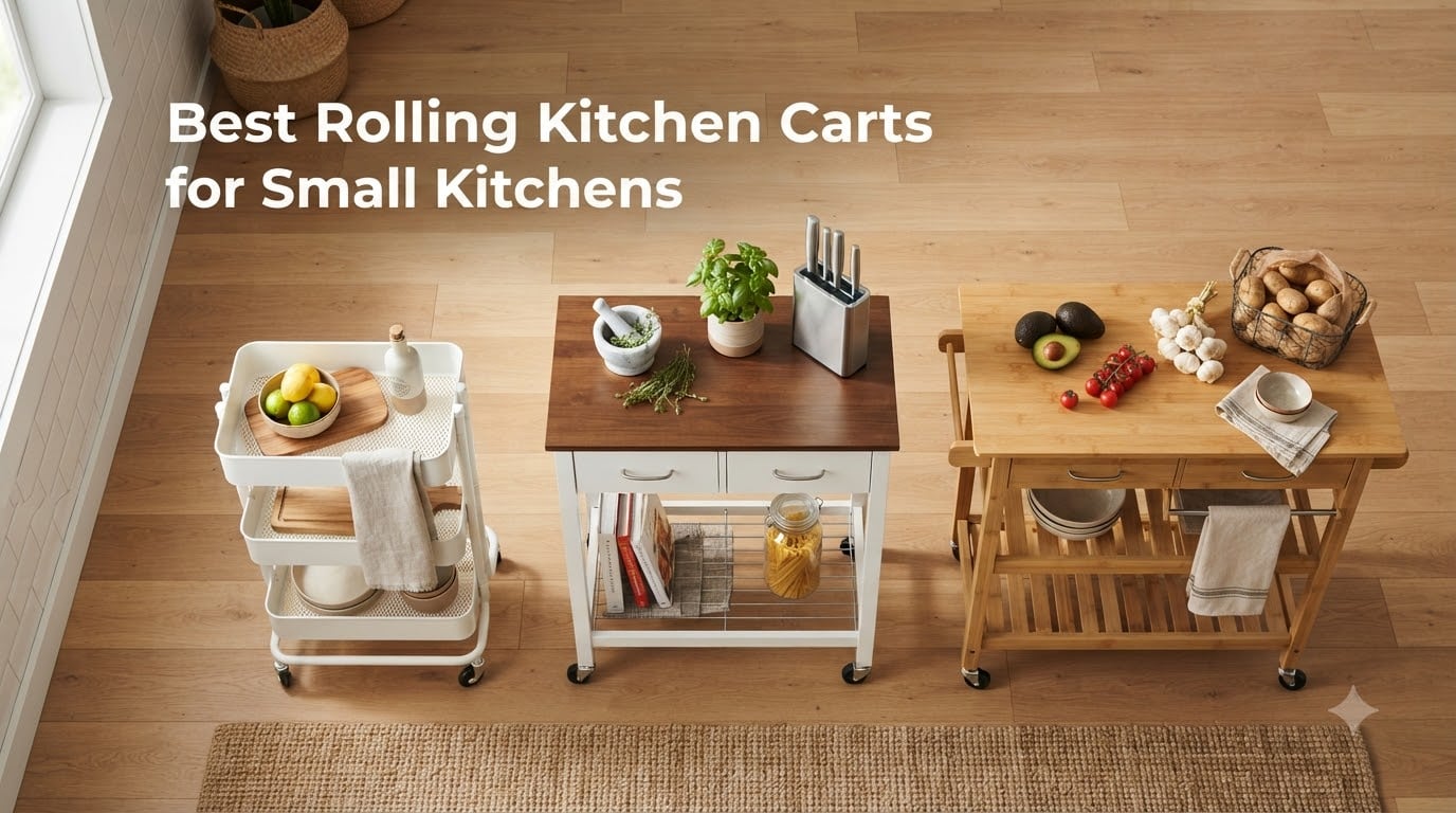 Best Rolling Kitchen Carts for Small Kitchens