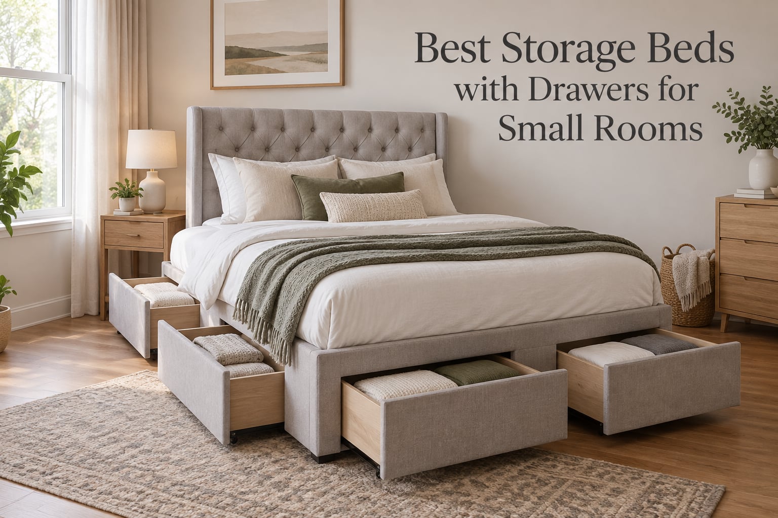 Best Storage Beds with Drawers for Small Rooms