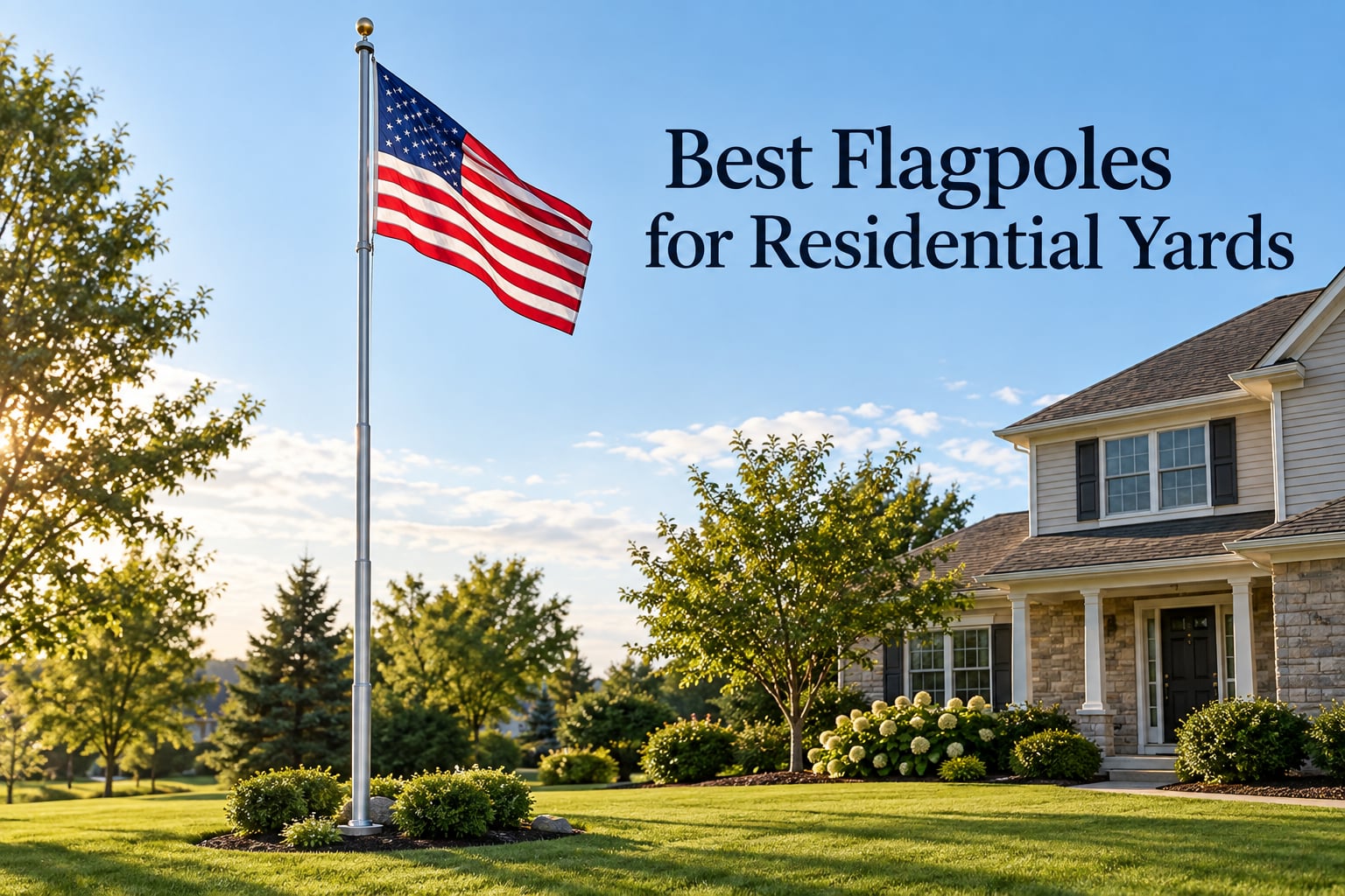Best Flagpoles for Residential Yards