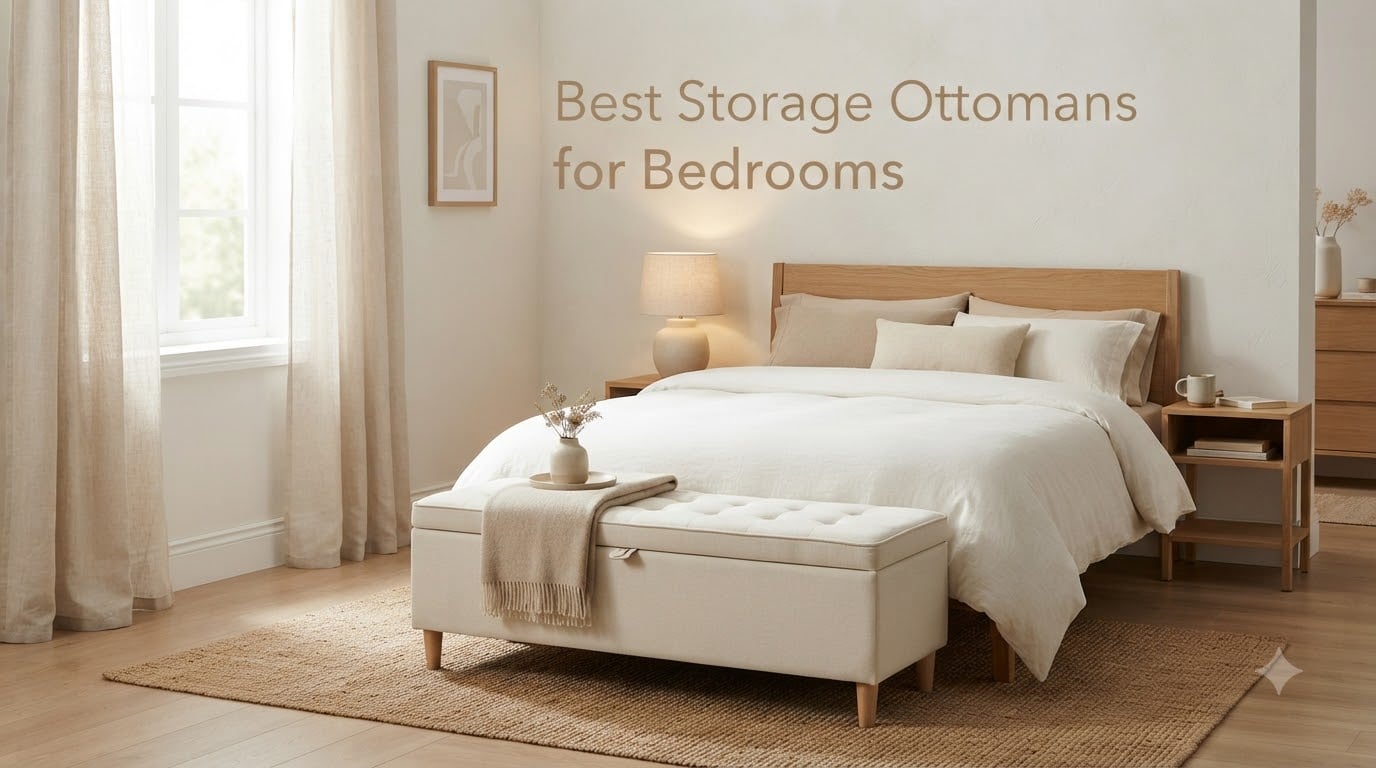 Best Storage Ottomans for Bedrooms