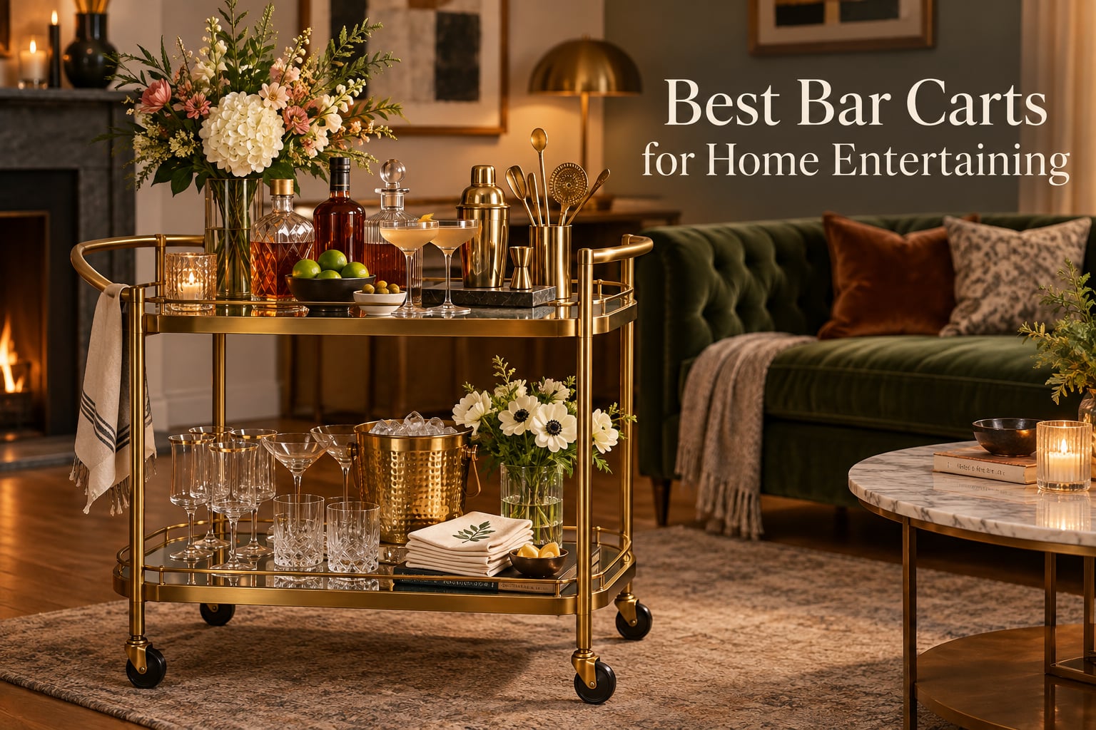 Best Bar Carts for Home Entertaining