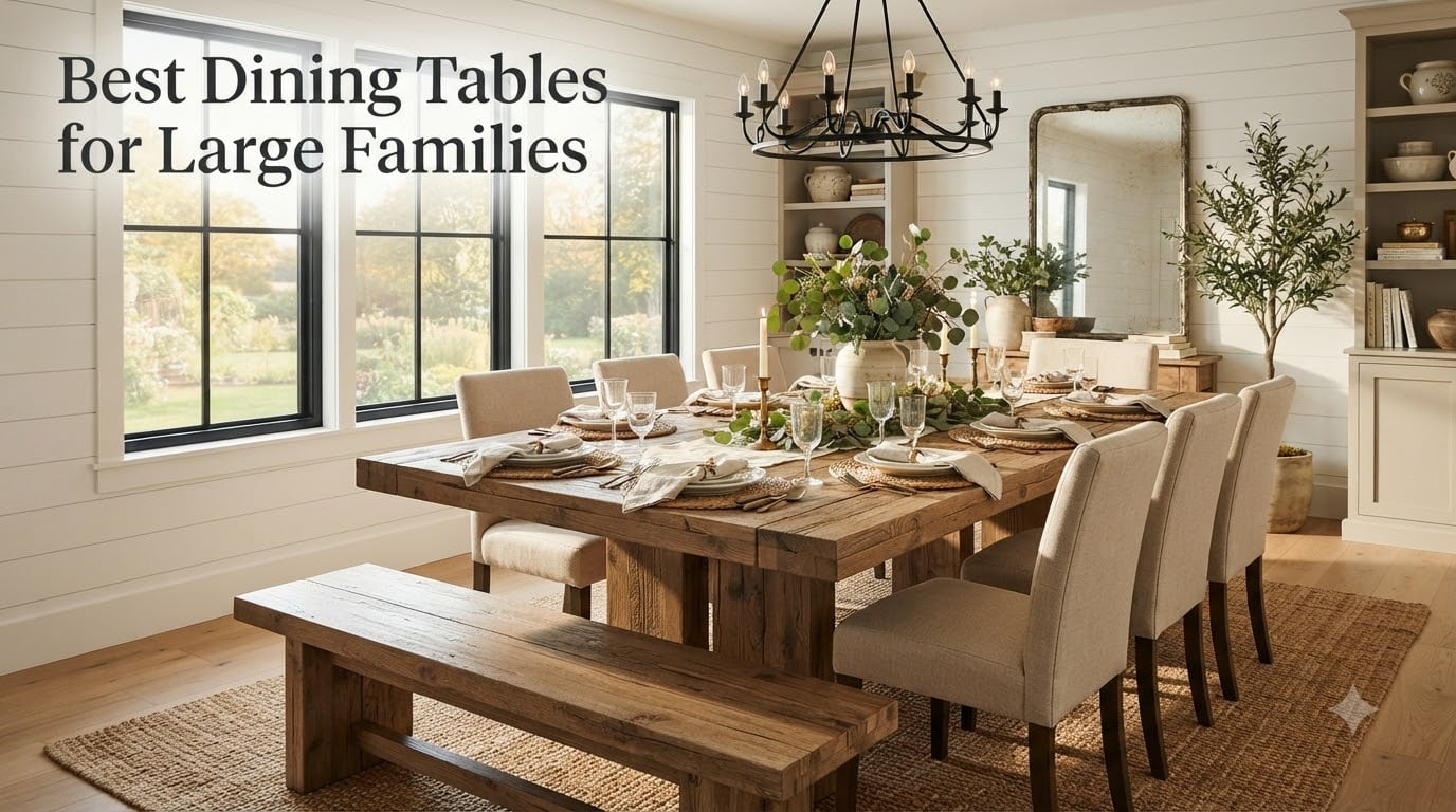 Best Dining Tables for Large Families