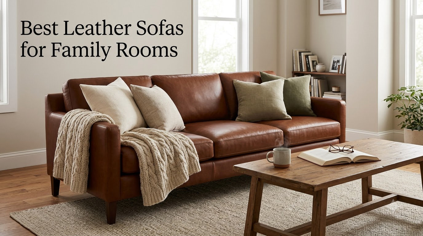 Best Leather Sofas for Family Rooms