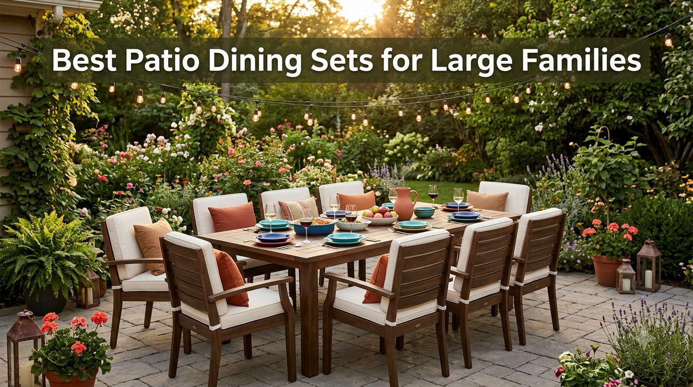 Best Patio Dining Sets for Large Families