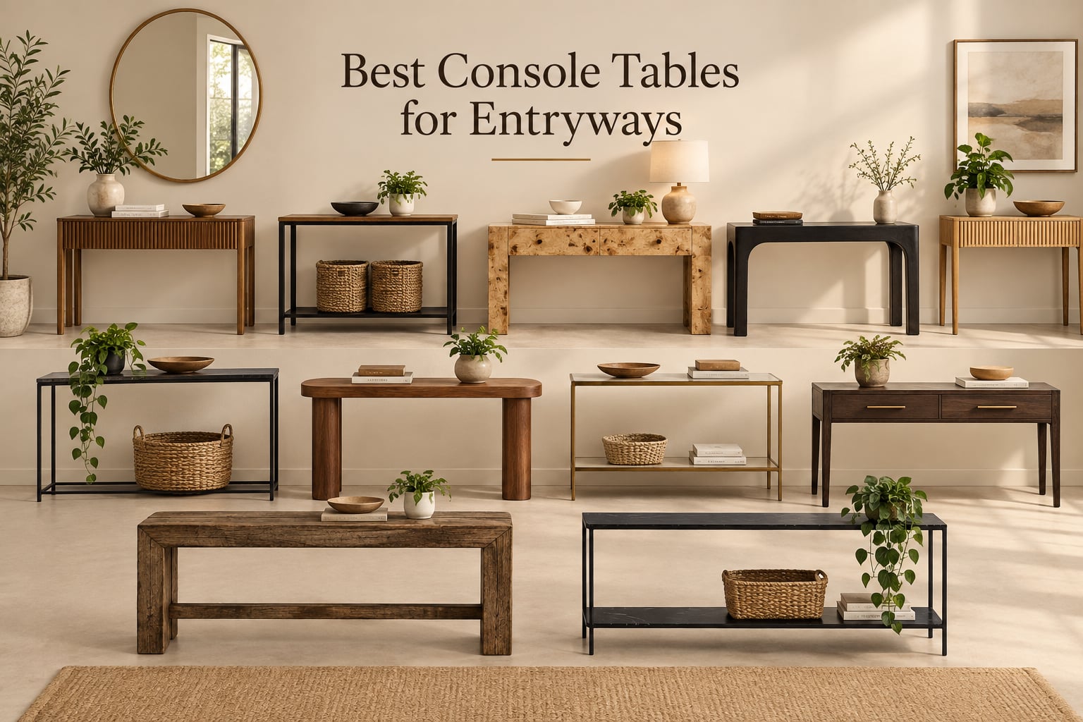 Best Console Tables for Entryways