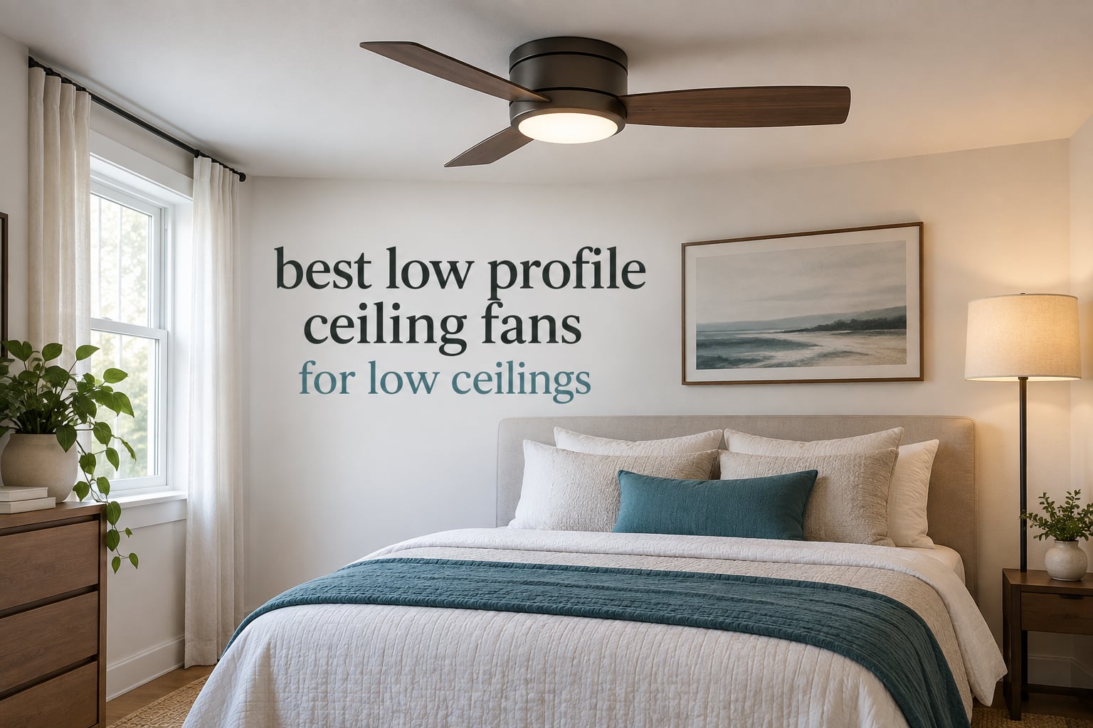 best low profile ceiling fans for low ceilings