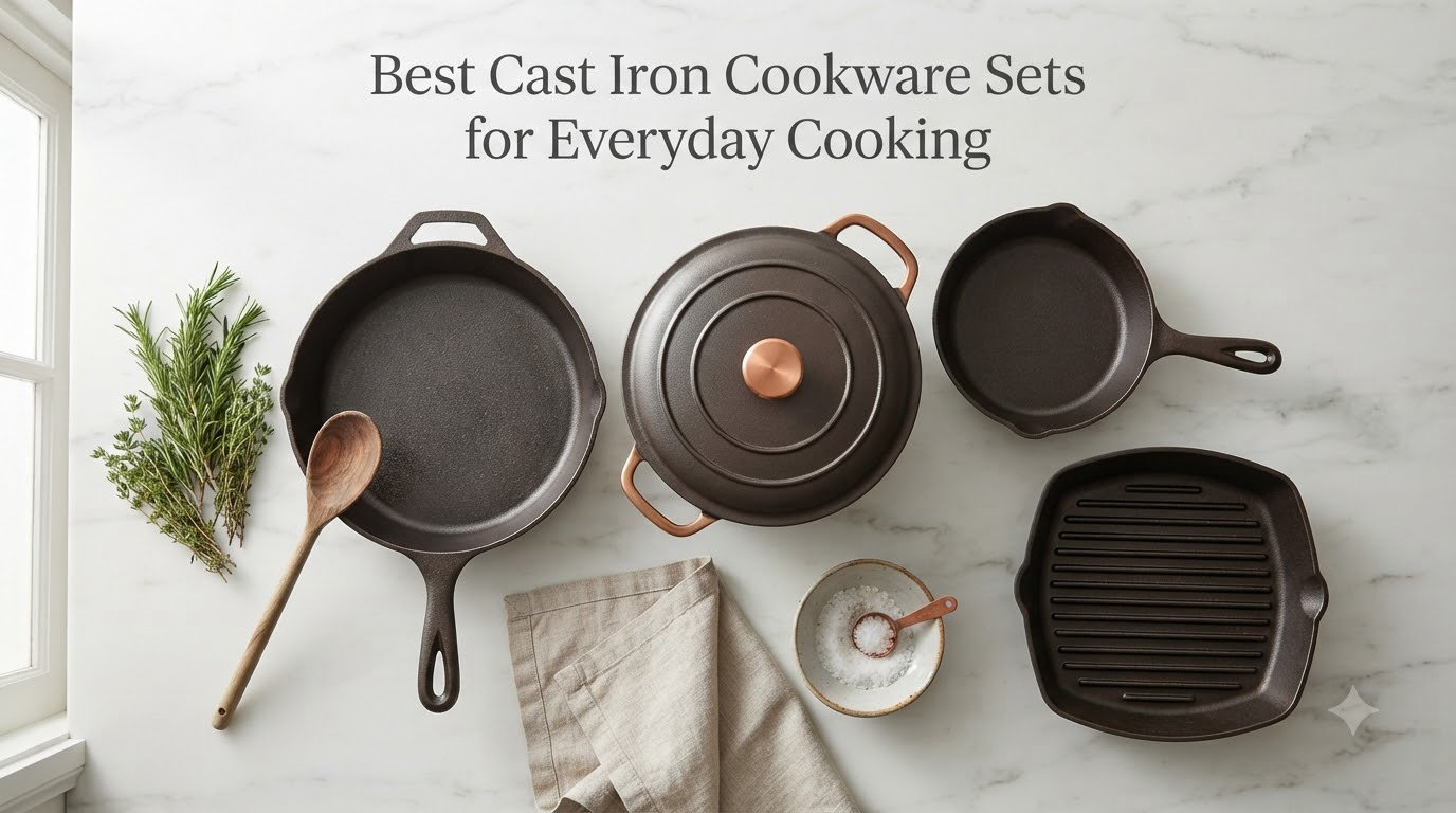 Best Cast Iron Cookware Sets for Everyday Cooking
