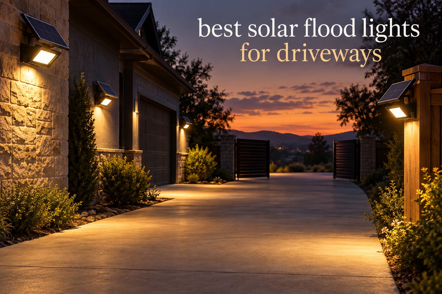 best solar flood lights for driveways