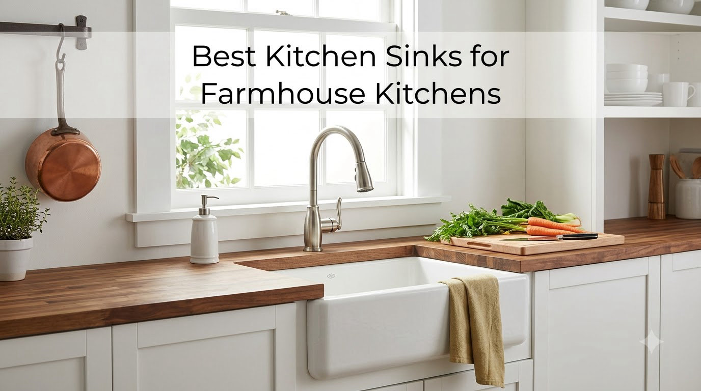 Best Kitchen Sinks for Farmhouse Kitchens