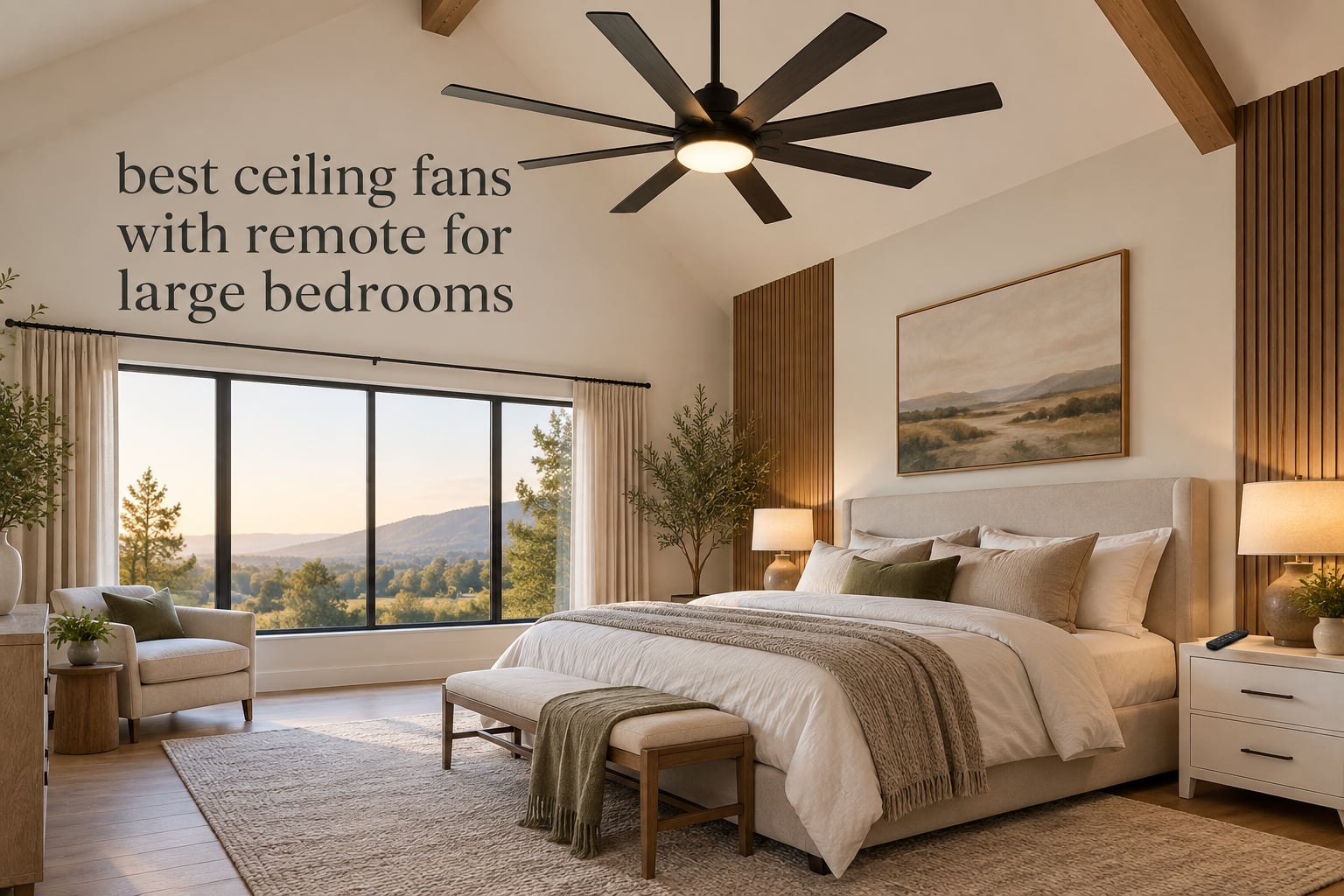 best ceiling fans with remote for large bedrooms