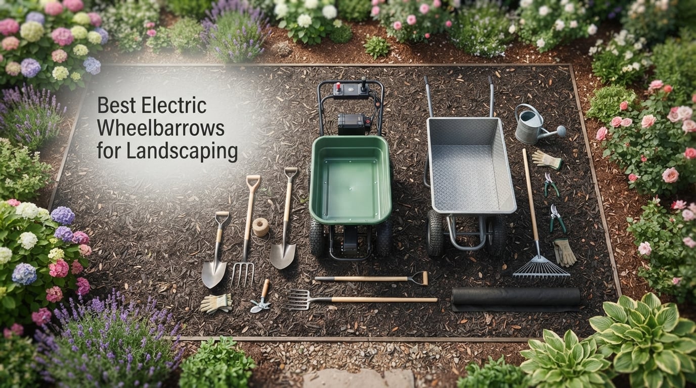 Best Electric Wheelbarrows for Landscaping