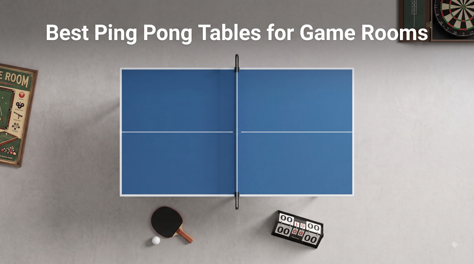 Best Ping Pong Tables for Game Rooms