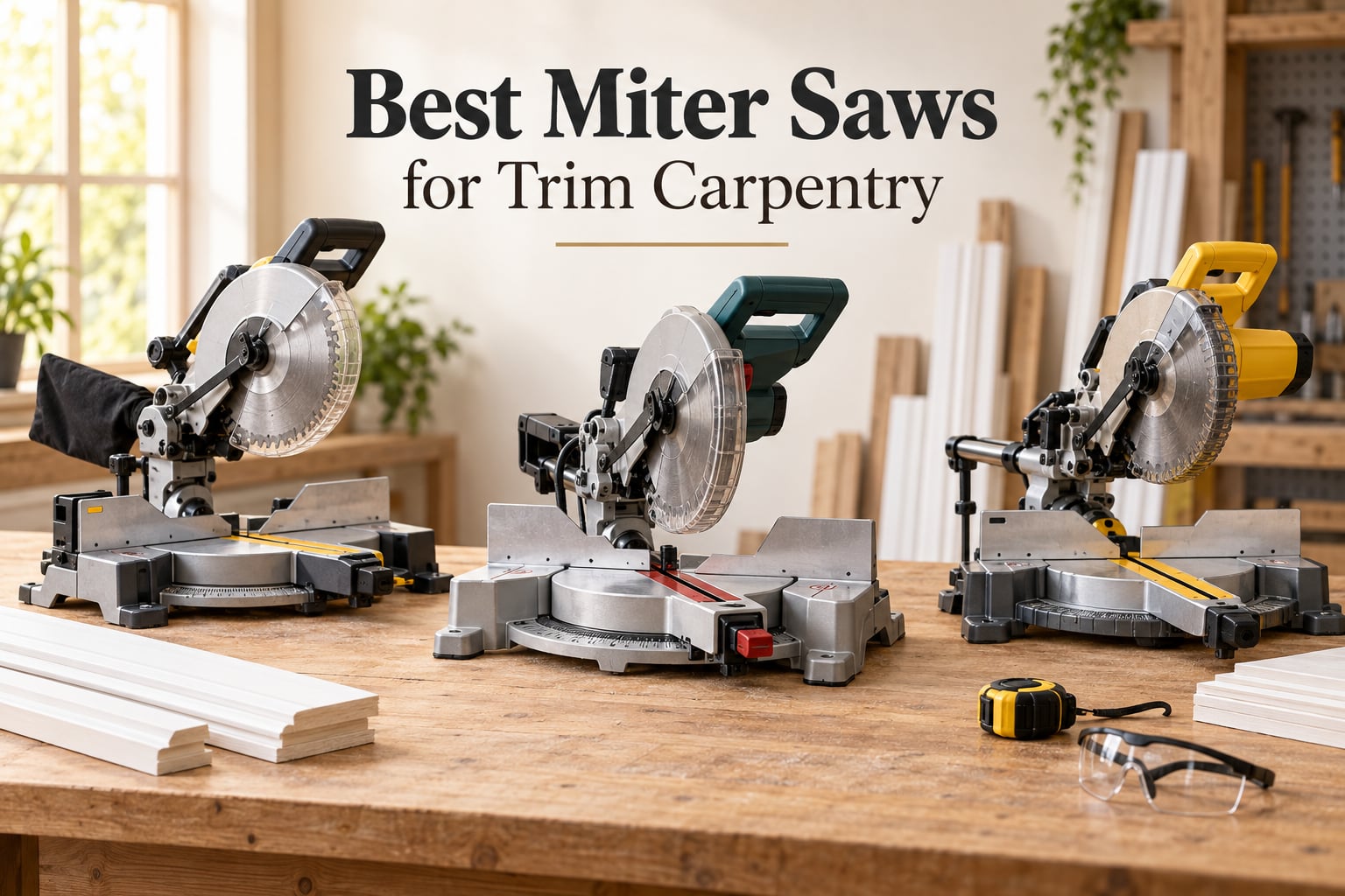 Best Miter Saws for Trim Carpentry