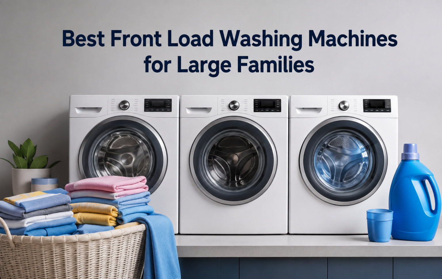 Best Front Load Washing Machines for Large Families