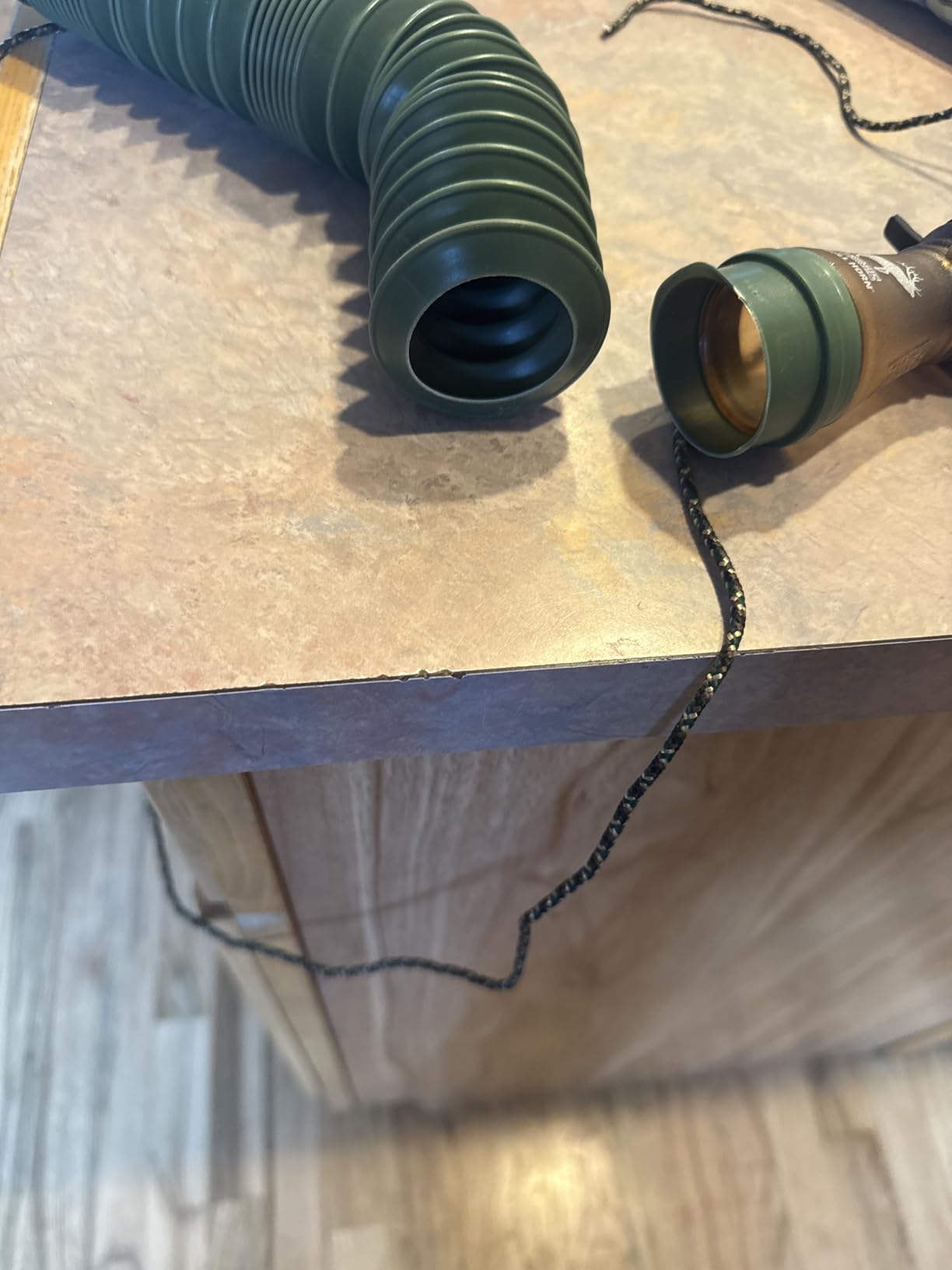 PrimosBull Horn Elk Call Support Shelf with Blue Reed Extends from 7