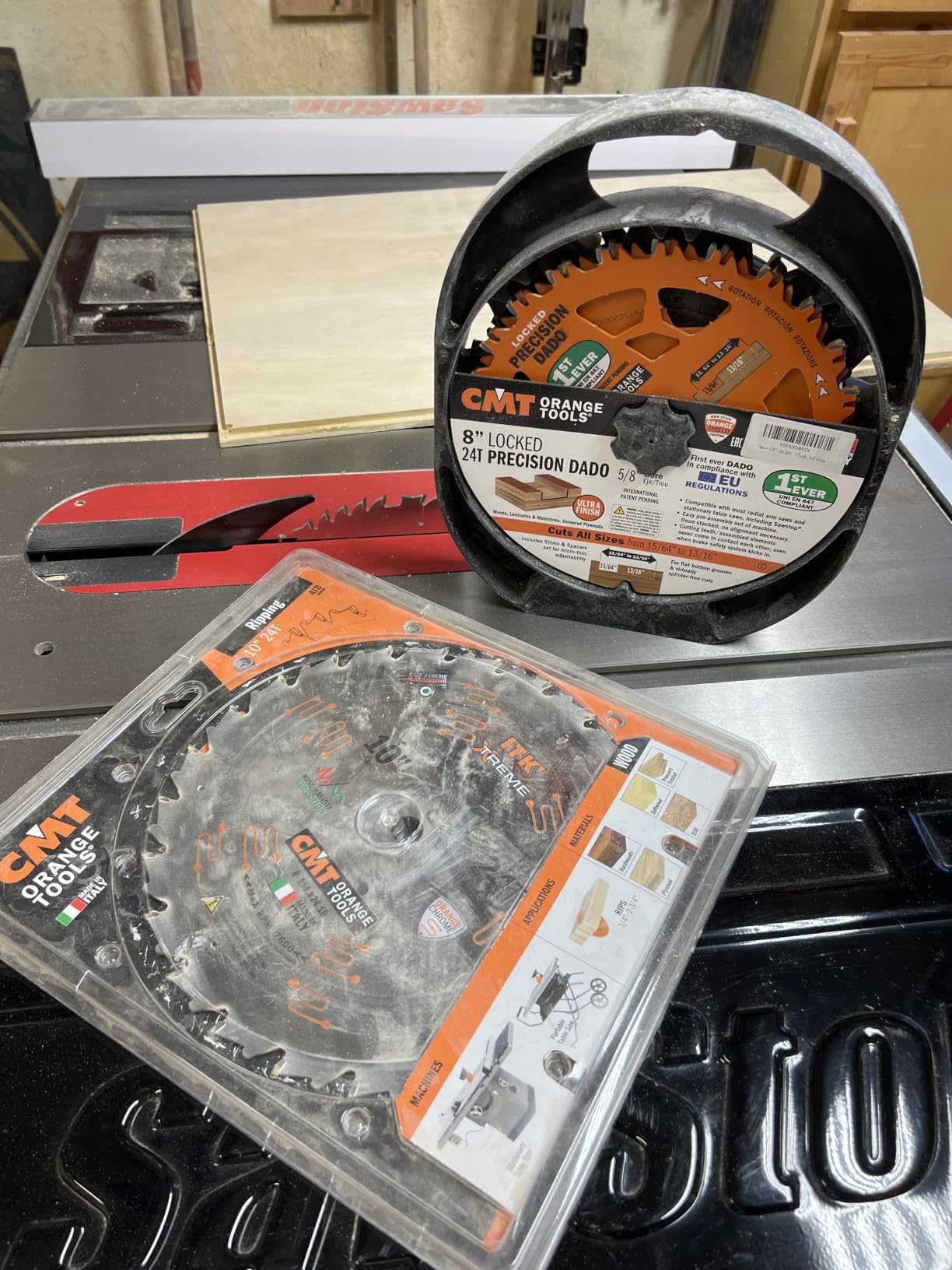 CMT Orange Tools 256.050.10 - Combination Saw Blade D=10 B=5/8 ß=4 ATB 15 + 1 FLAT K=0.102 P=0.071 a=15 customer photo 1