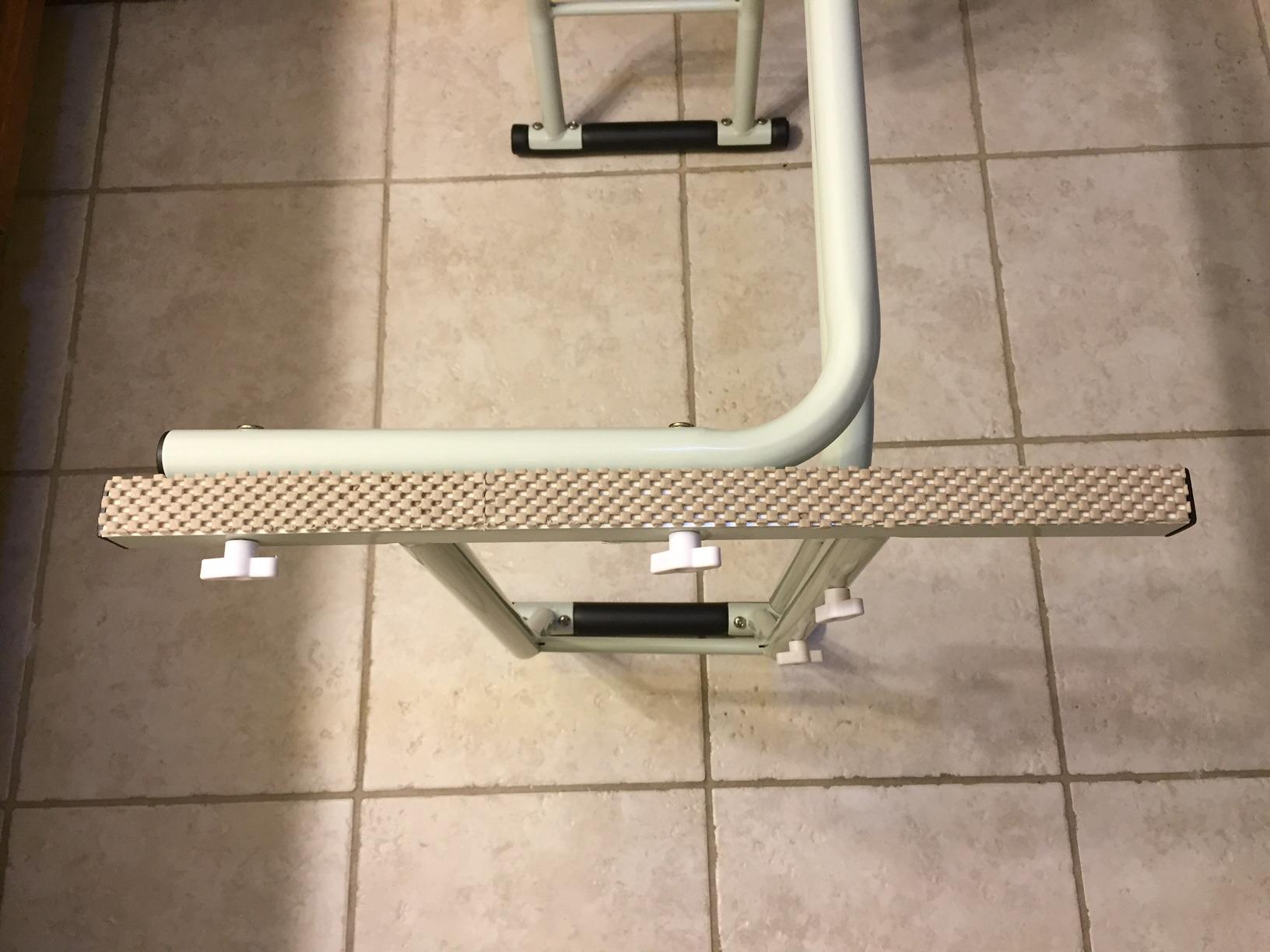 Drive Medical Freestanding Toilet Safety Frame Grab Bar Rail, White customer photo 2
