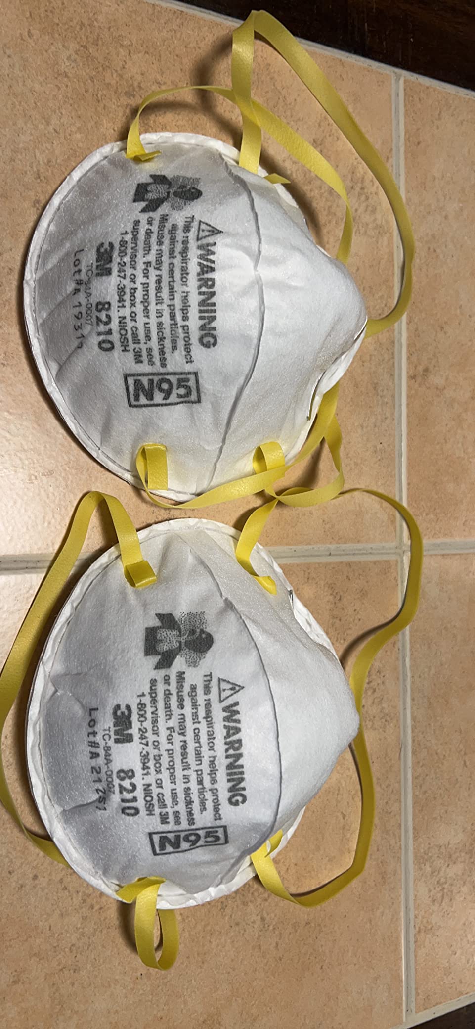 3M Particulate Disposable Respirator 8210, N95, Pack of 20, NIOSH APPROVED customer photo 1