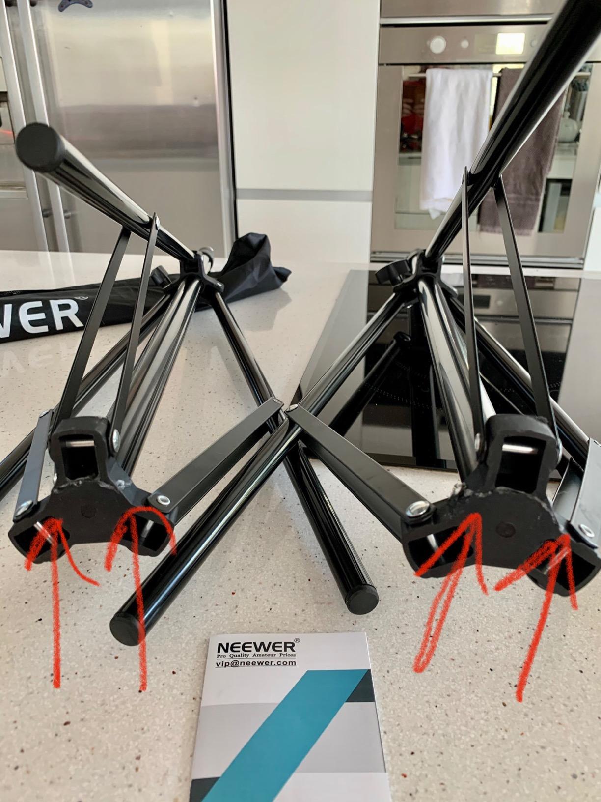 NEEWER Photography Light Stand, 7 Feet / 210cm Aluminum Alloy (2 Pieces) customer photo 1