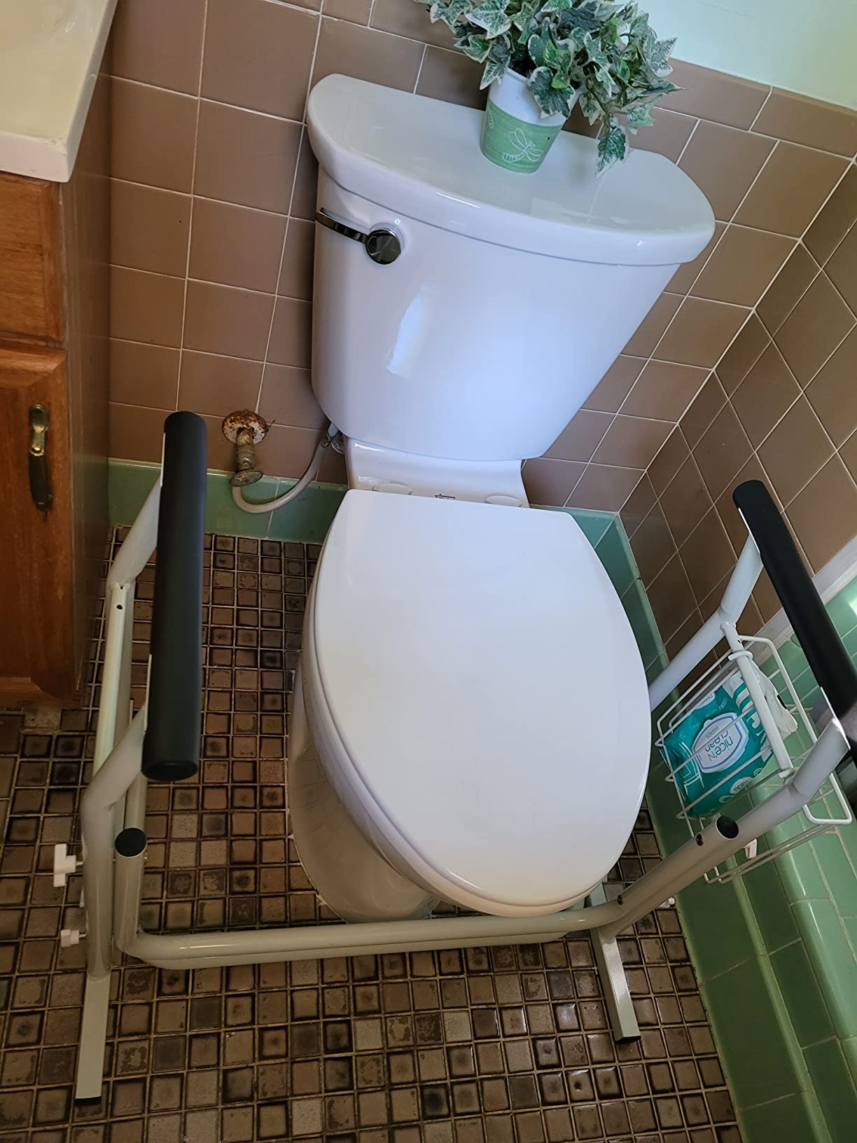 Vive Toilet Safety Rail with Arms - 300LBS Support Frame with Handles customer photo 2