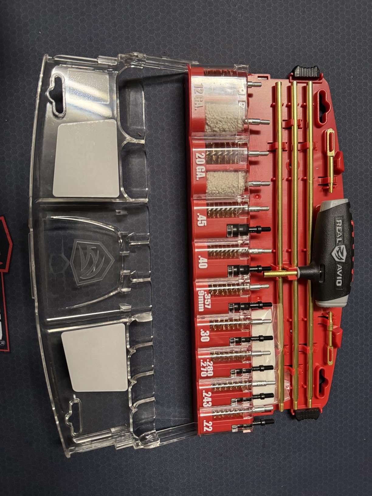 Real Avid Gun Boss Pro Universal – 12 Ga., 20 Ga., .45, .40, .357, .38, 9MM, .30, .280, .270, 7MM, .243, .22 ca. universal gun cleaning kit customer photo 2