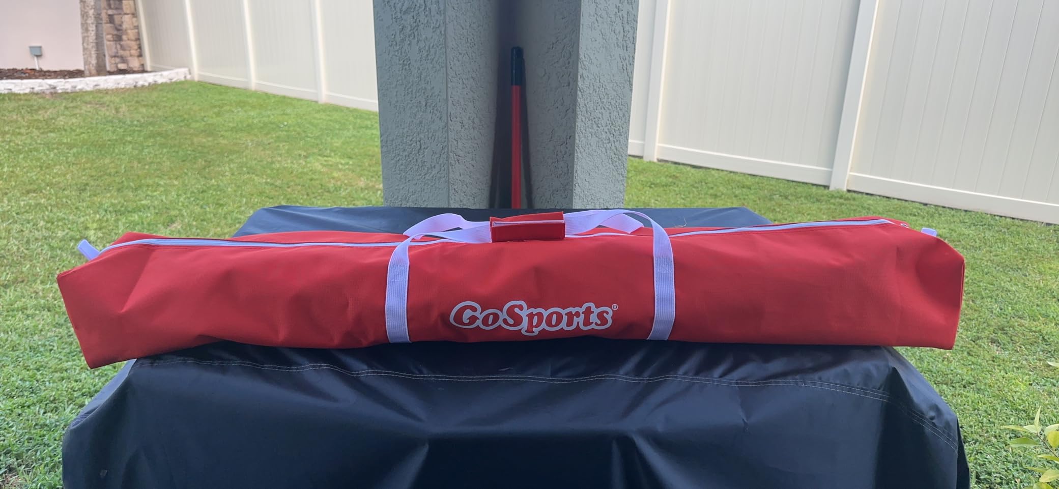 GoSports 7 ft x 7 ft Baseball & Softball Nets - Red, Black, Drip or PRO - Practice Hitting & Pitching Net with Bow Type Frame, Carry Bag and Strike Zone, Great for All Skill Levels customer photo 1