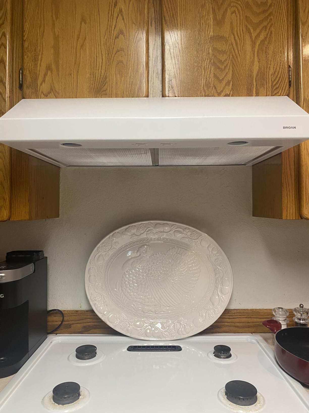 Broan-NuTone Glacier 24-inch Under-Cabinet 4-Way Convertible Range Hood with 2-Speed Exhaust Fan and Light, Stainless Steel customer photo 2