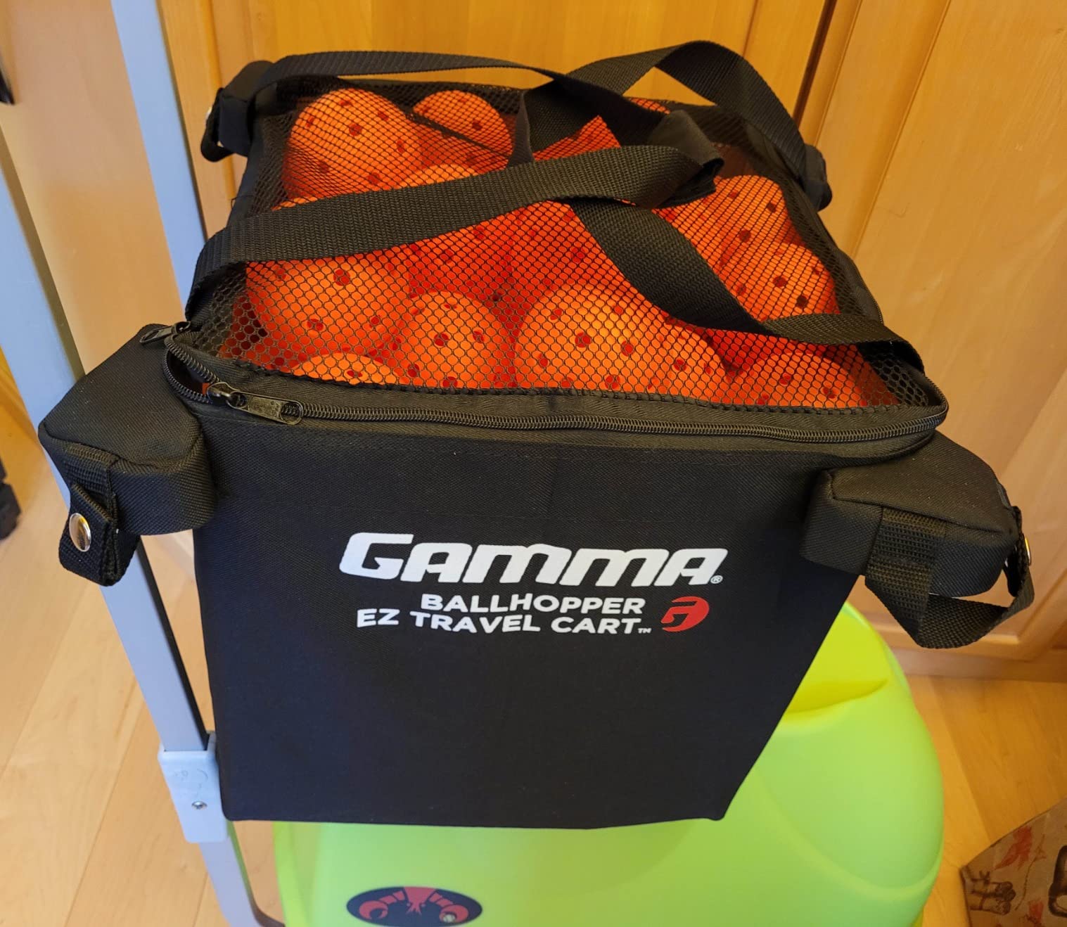 GAMMA Sports EZ Travel Cart, Tennis & Pickleball Hopper, Padel, Portable Compact Design, Sturdy Lightweight Construction, EZ Bags, 150 or 250 Capacity - Parent customer photo 1