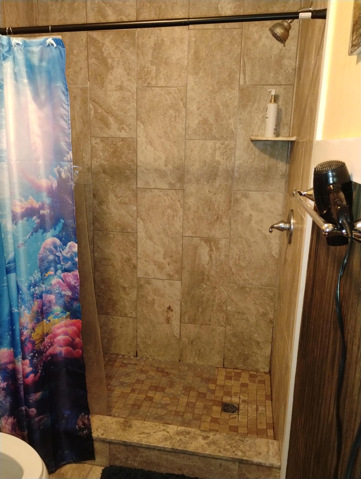YINENN Bath and Shower Safety Mats 40x16 inch, Non Slip with Suction Cups for Bathroom Stall and Tub Floor, Extra Large and Machine Washable, Drain Holes Keep Bathtub Clean, Clear customer photo 2