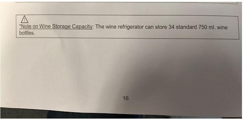 EdgeStar CWF440SZ 20 Inch Wide 44 Bottle Capacity Free Standing Wine Cooler with Reversible Door and LED Lighting customer photo 1