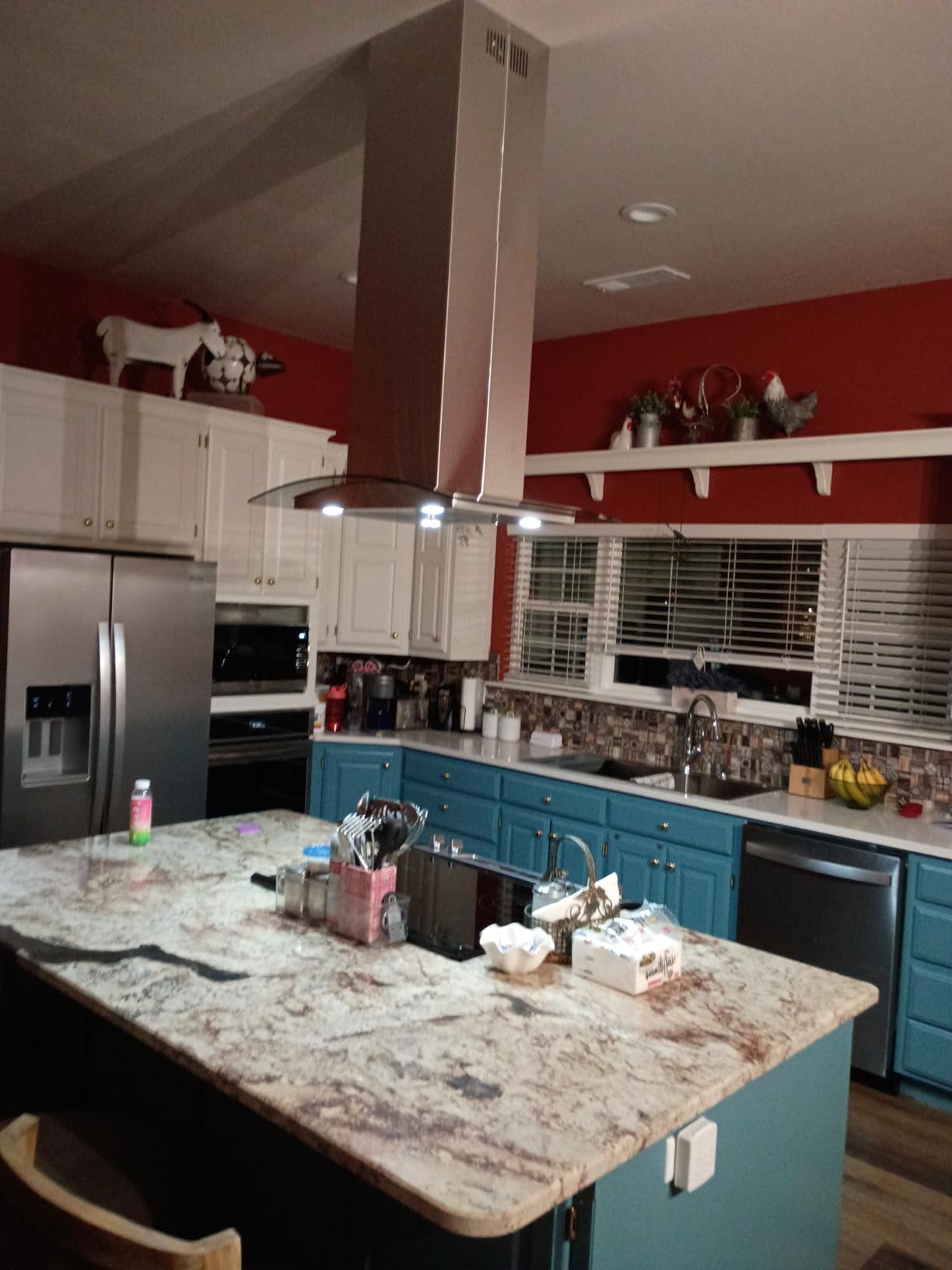 30 in. Lumin Coll 380 CFM Ducted Island Range Hood, LED, Stainless Steel customer photo 2