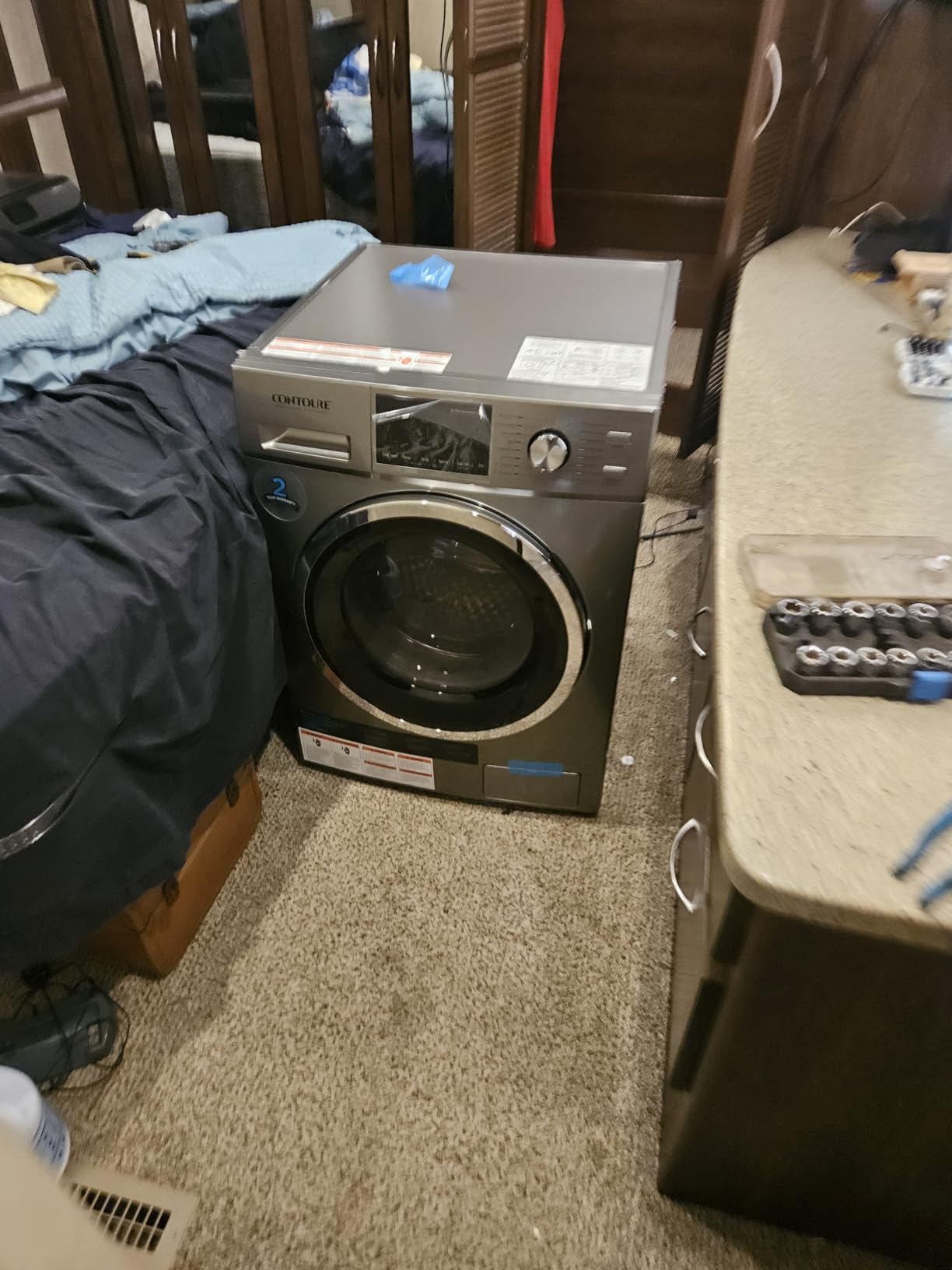 CONTOURE 2.7 cu ft Ventless Washer Dryer Combo with Steam, 120V White customer photo 2