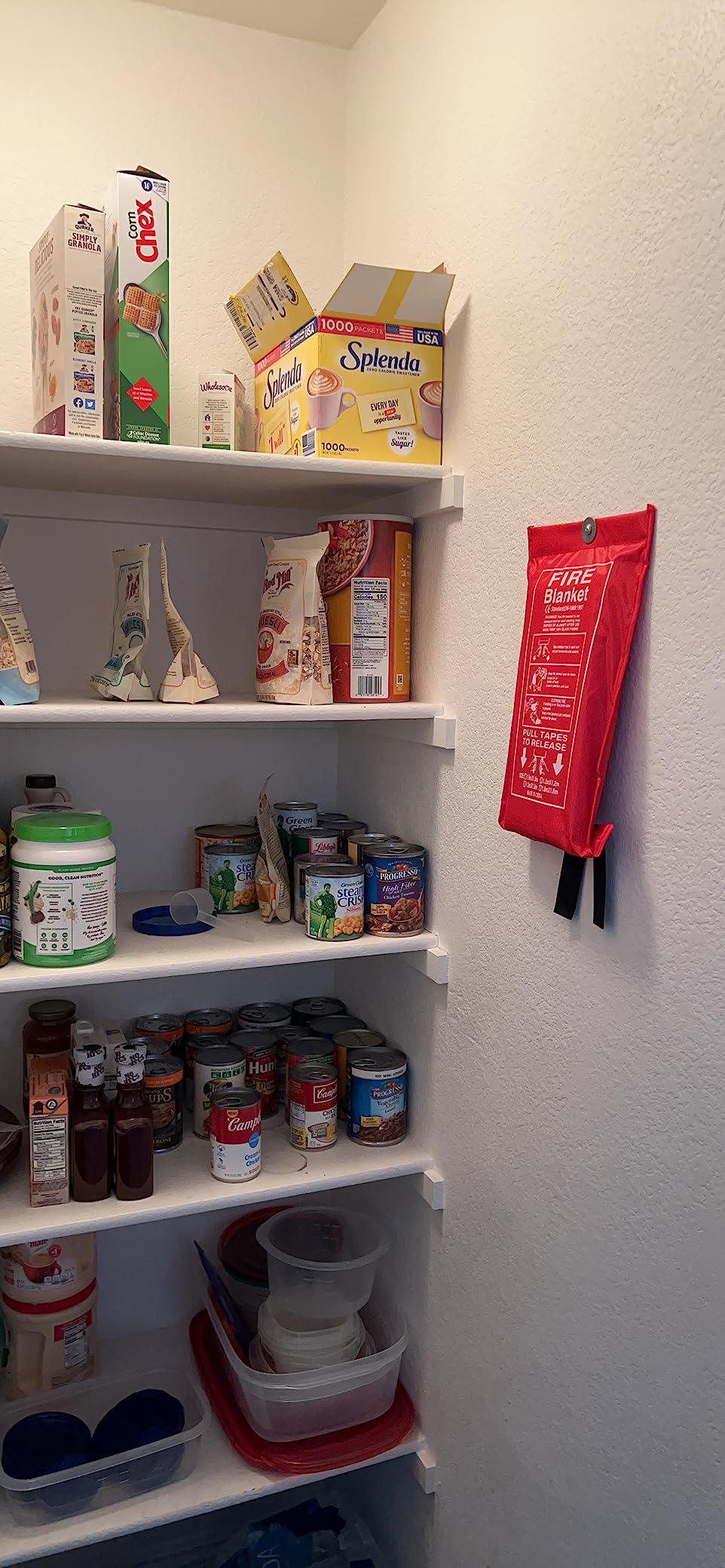 Fire Blanket for Home and Kitchen, 39 x 39 Inch Fiberglass, Pull Tabs customer photo 2