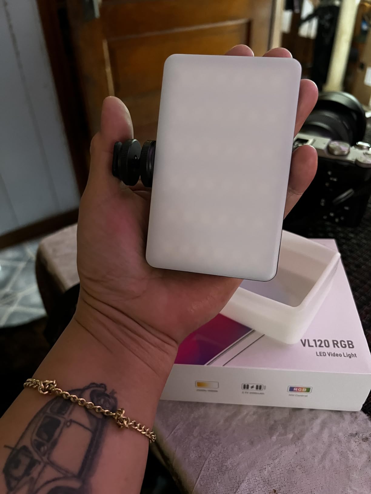 VIJIM VL120 RGB Video Light Portable LED Camera Light Panel 0-360Full Color customer photo 1