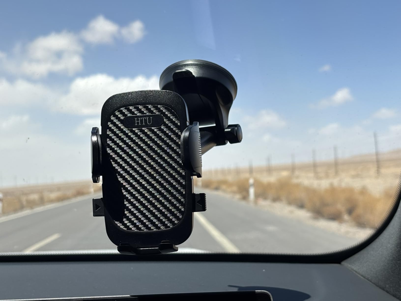 2026 Ultimate Best【True Military-Grade & Safety Cert】Car Phone Holder HTU【Upgraded 360° Rotation & 100LBS Strongest Suction】5-in-1 Truck Windshield Dashboard Vent Mount Stand for iPhone Android, Black customer photo 1