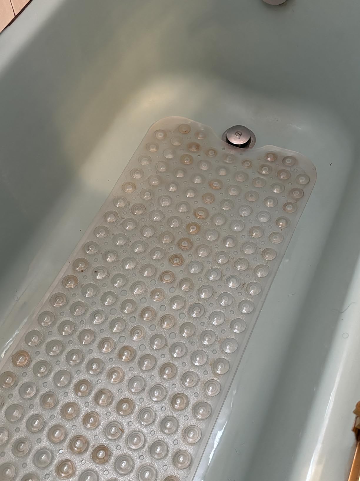 Extra Long Non-Slip Bathtub Shower Mat, 39 x 16 Inch Black Bath Mat customer photo 2