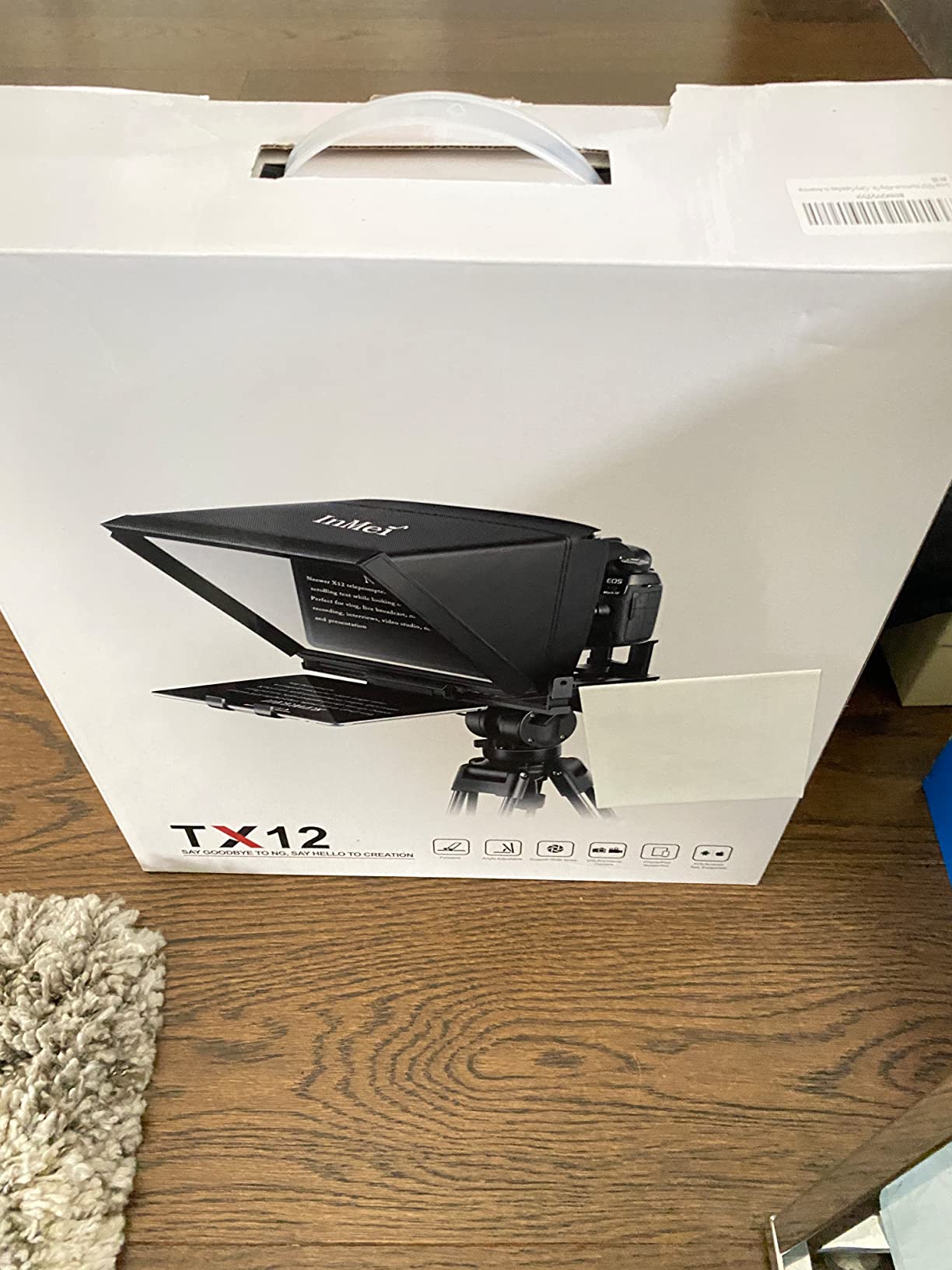 TX12 Teleprompter with Remote App Control, 13inch Metal Teleprompter,Compatible with iPad, DSLR Camera,Collapsible with Carry Case,Easy to Assemble customer photo 2