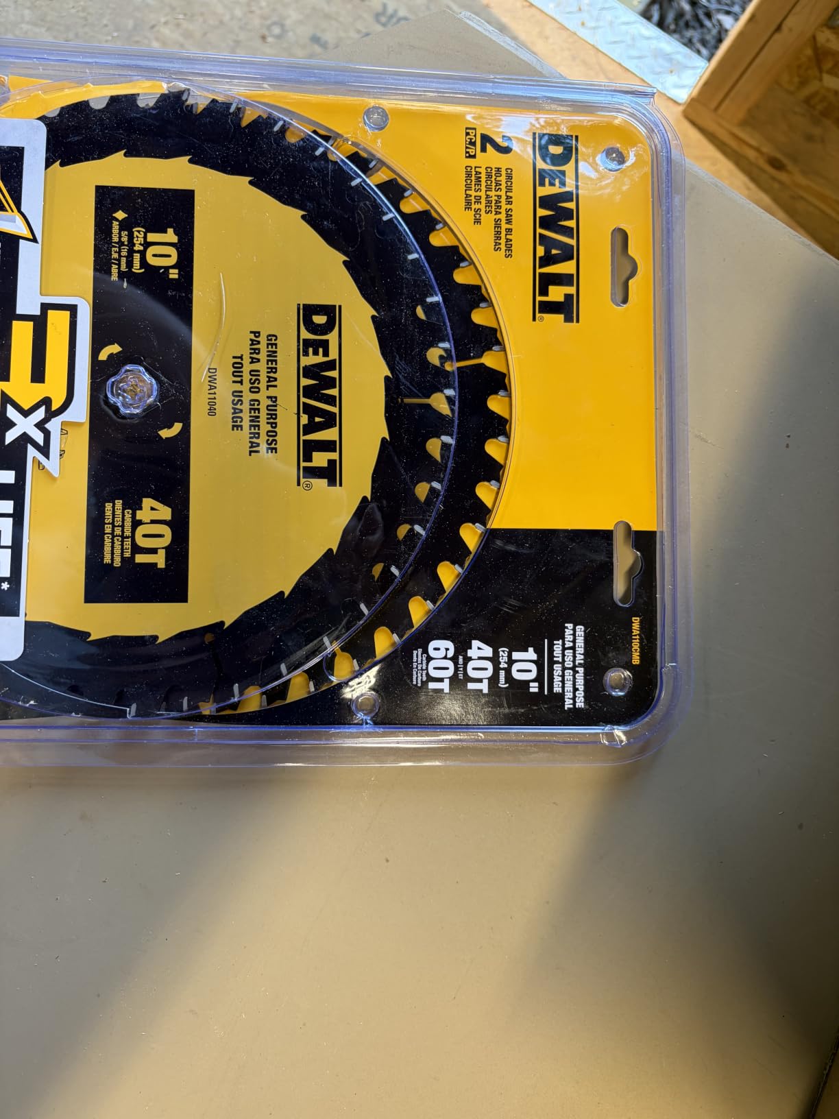 DEWALT Table Saw Blade, 10 inch, 80 Tooth, Fine Finish, Ultra Sharp Carbide (DWA11080) customer photo 1