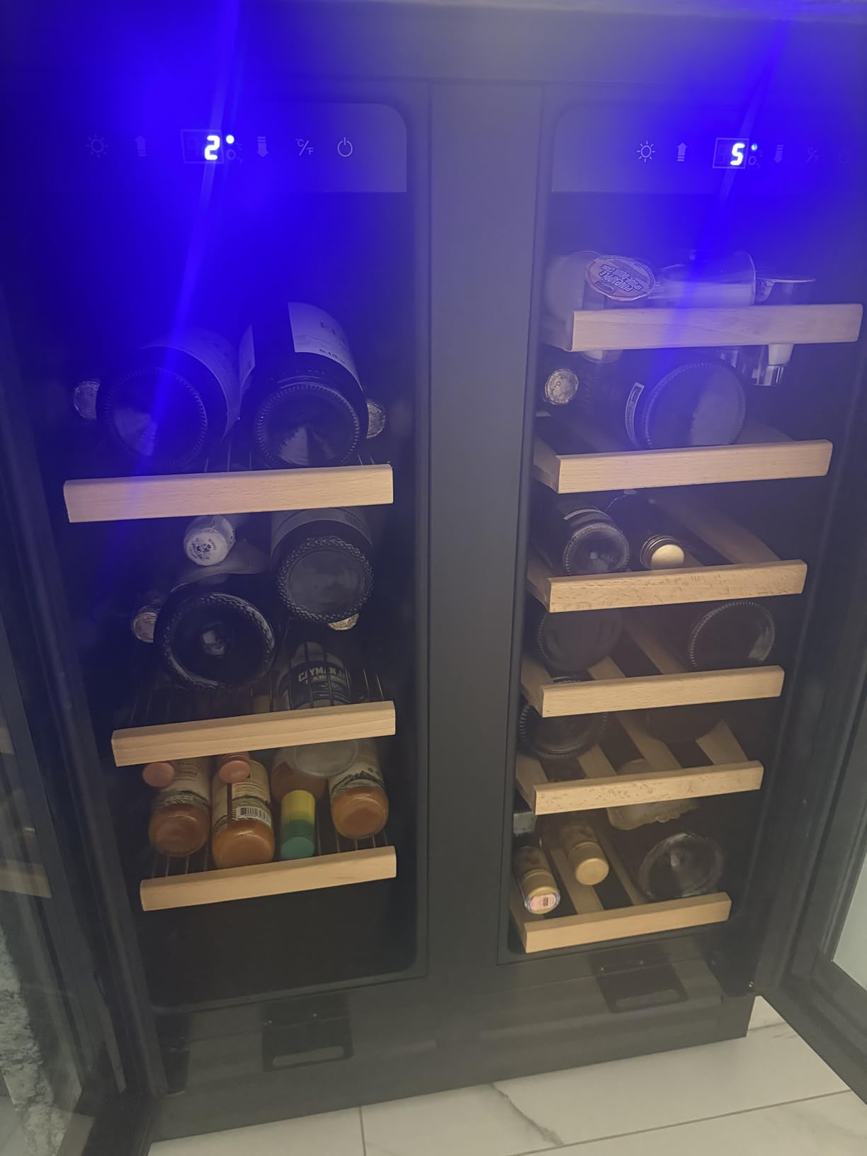 Velivi Mini Wine Fridge 18 Bottle Capacity,Built-in or Freestanding customer photo 1