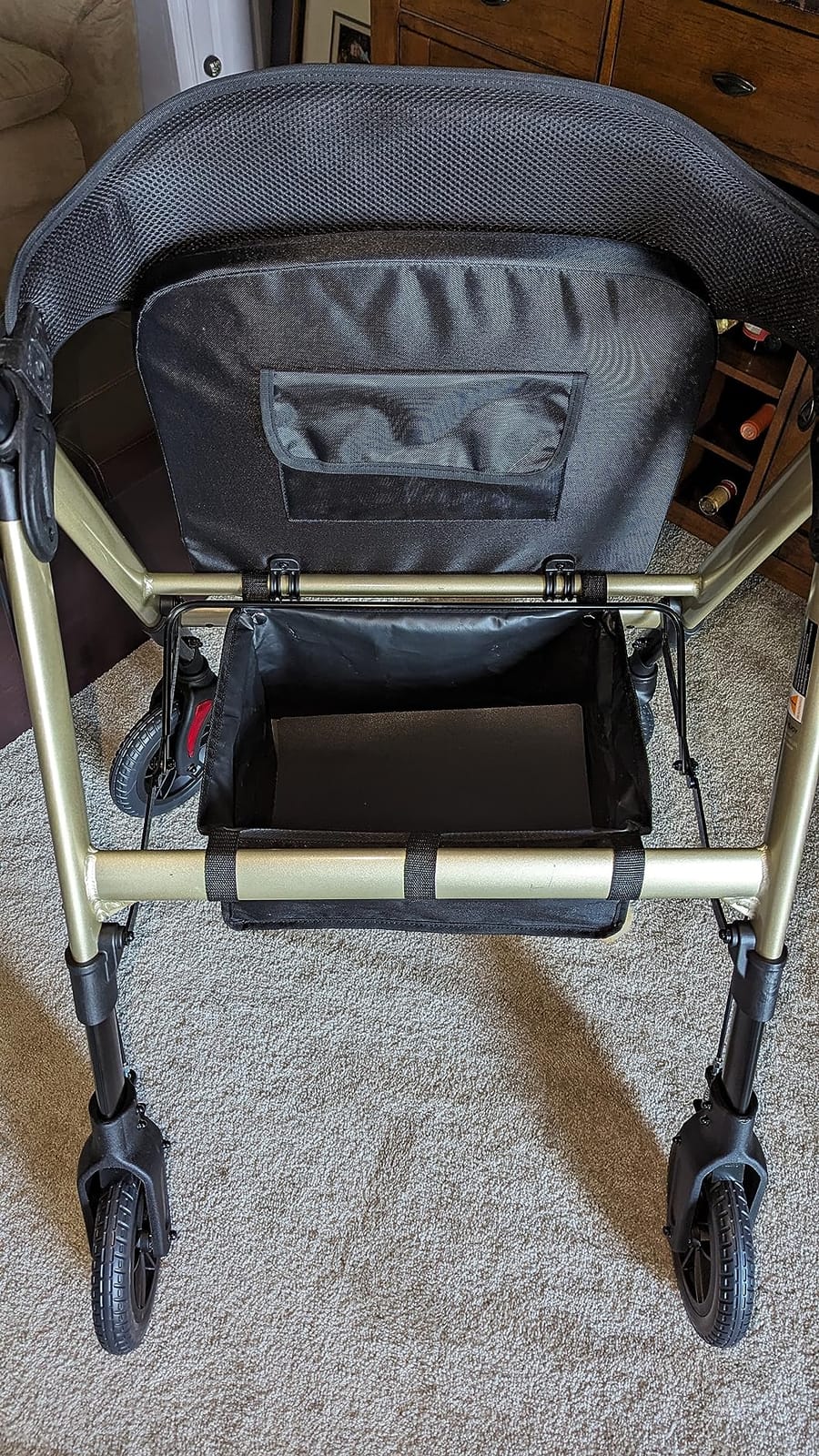 450Lbs Bariatric Walker,Heavy Duty Rollator Walkers for Seniors with Seat customer photo 2