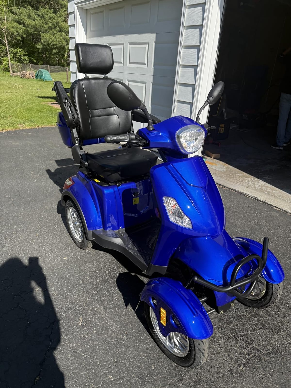 Mobility Scooters for Seniors & Adults 500lbs Capacity - 800W All Terrain Electric Powered Mobility Cart - Heavy Duty Mobility Scooter for Elderly w/Charger Remote Keys (Red) customer photo 2