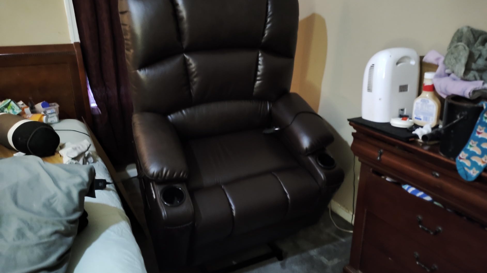 MCombo Dual Motor Power Lift Recliner, Heat and Massage, 7680, Large customer photo 2