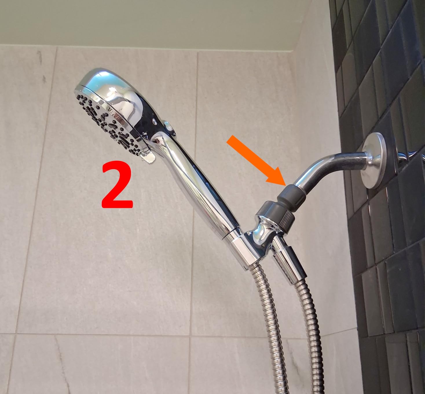 Delta Faucet ProClean Brushed Nickel Shower Head with Handheld, Showerhead with High Pressure Spray, Handheld Shower Head, 6 Spray Settings, SpotShield Brushed Nickel 75740SN customer photo 2