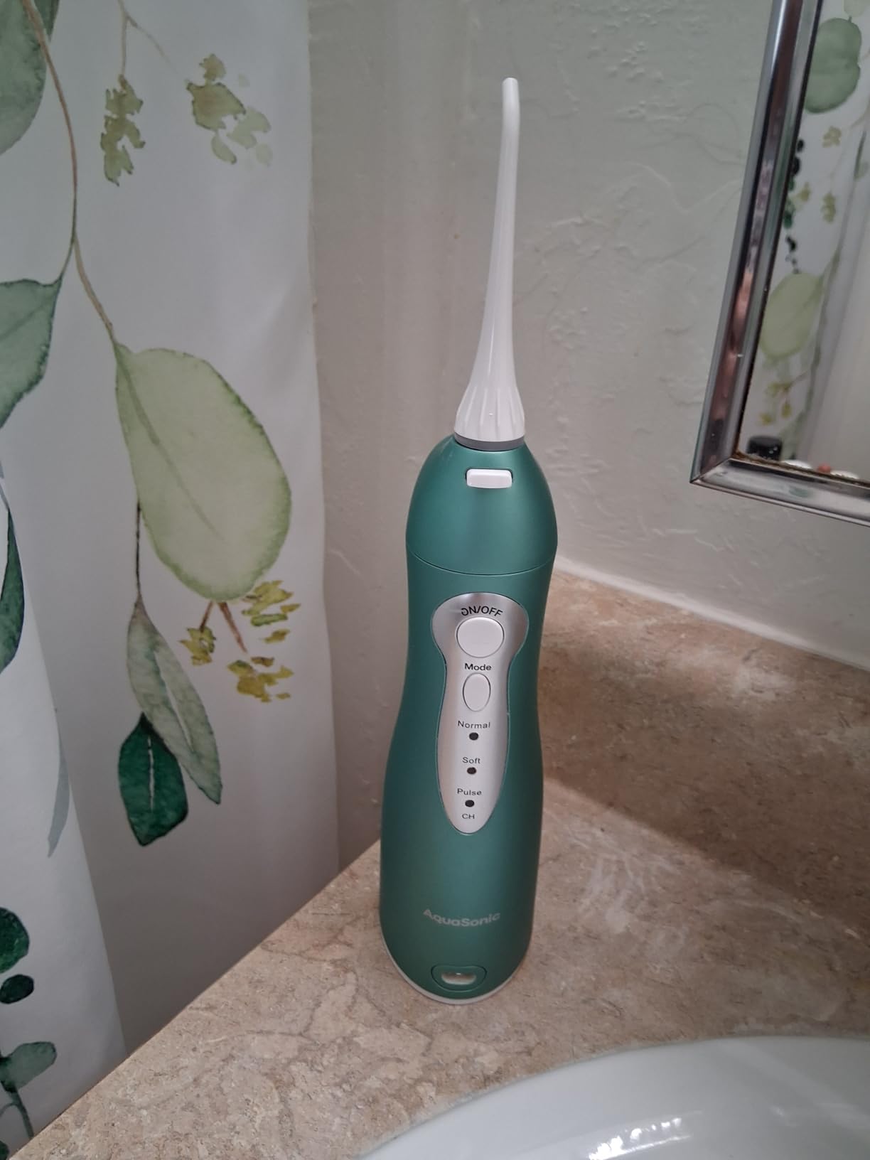 AquaSonic Aqua Flosser Water Flosser, ADA Accepted, Rose Gold customer photo 2