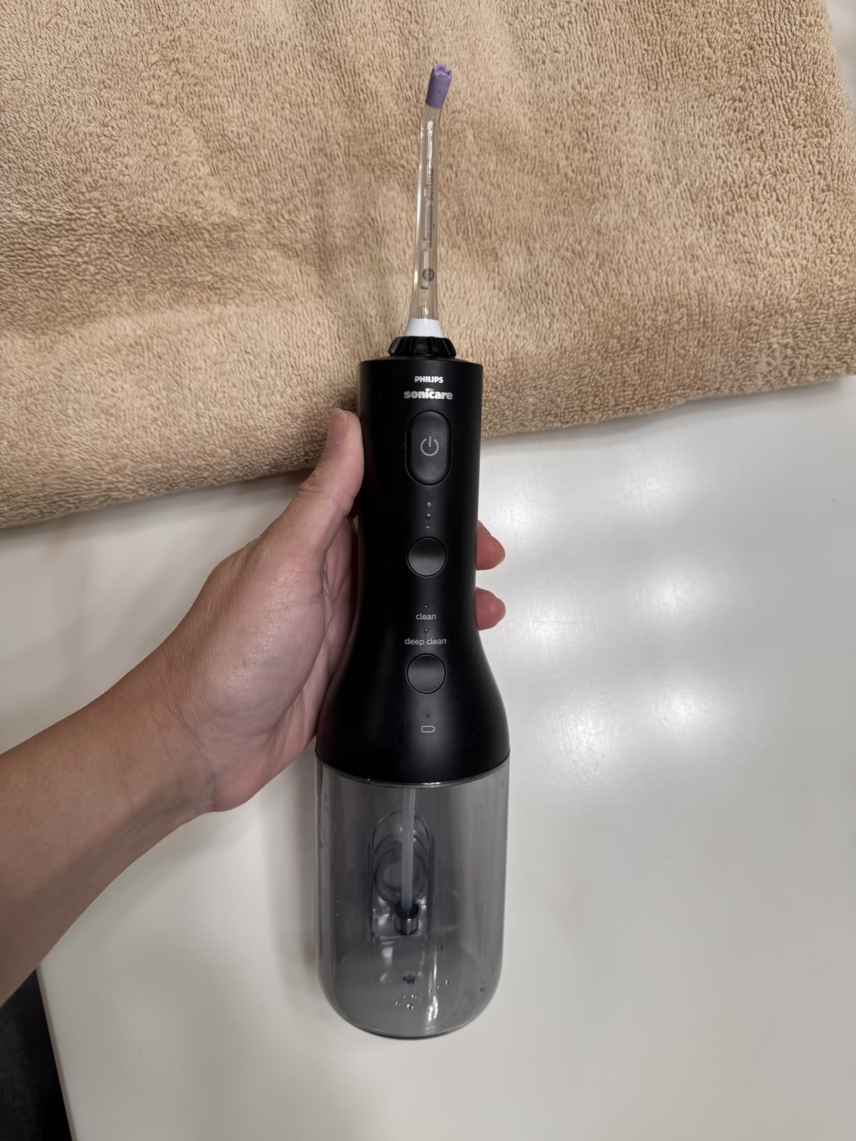 Philips Sonicare Cordless Power Flosser 3000, Water Flosser, 2 Nozzles customer photo 2