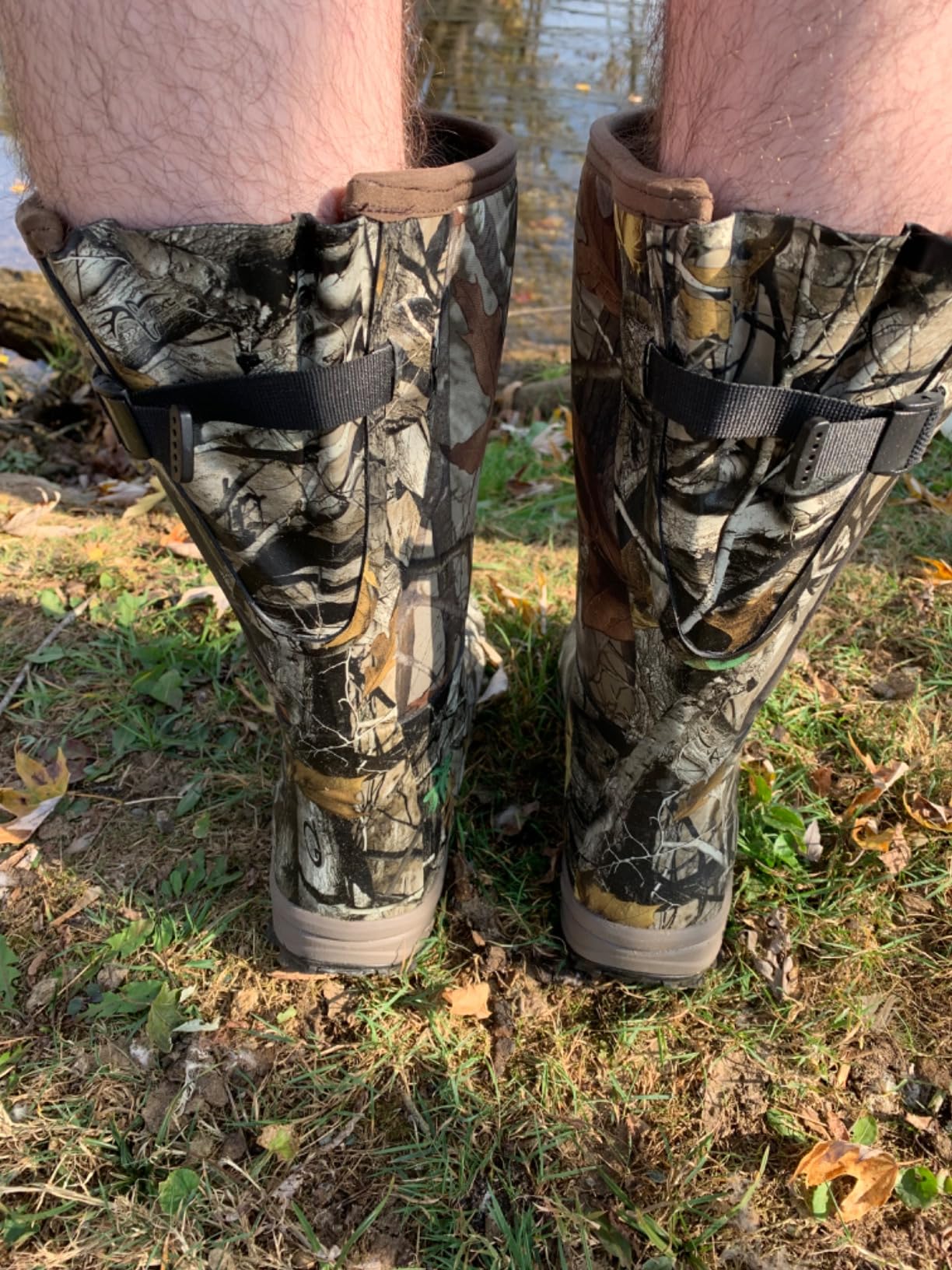 Hunthor Hunting Boots for Men, Waterproof Insulated 6mm Neoprene Rubber Boots for Hunting and Outdoor Activities (Camo) customer photo 1